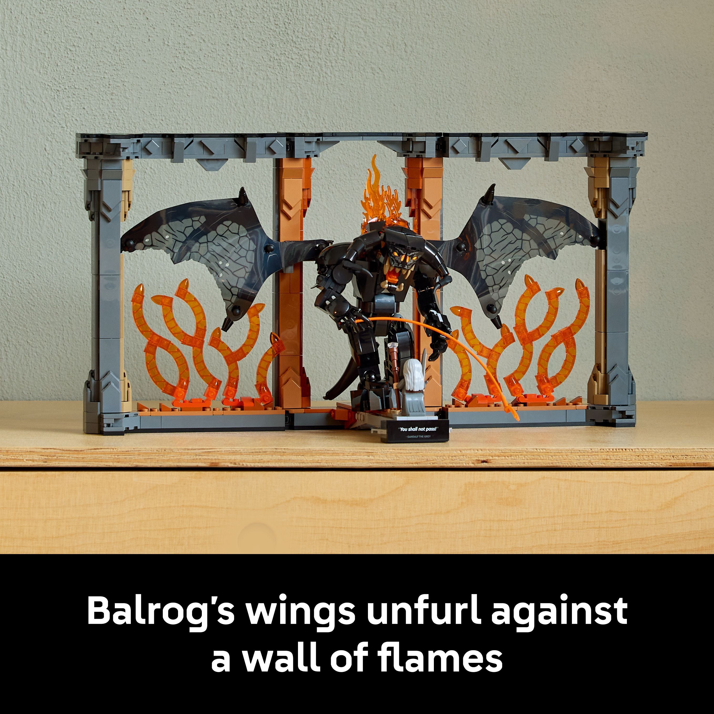 LEGO 10367 Icons The Lord of the Rings Balrog Book Nook