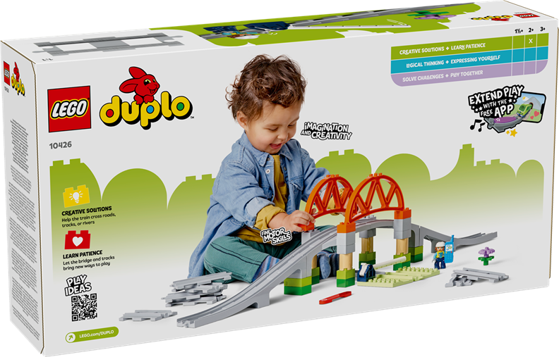 LEGO 10426 DUPLO Trains Train Bridge And Tracks Expansion Set Toyworld NZ lego-10426-duplo-trains-train-bridge-and-tracks-expansion-set-toyworld-nz