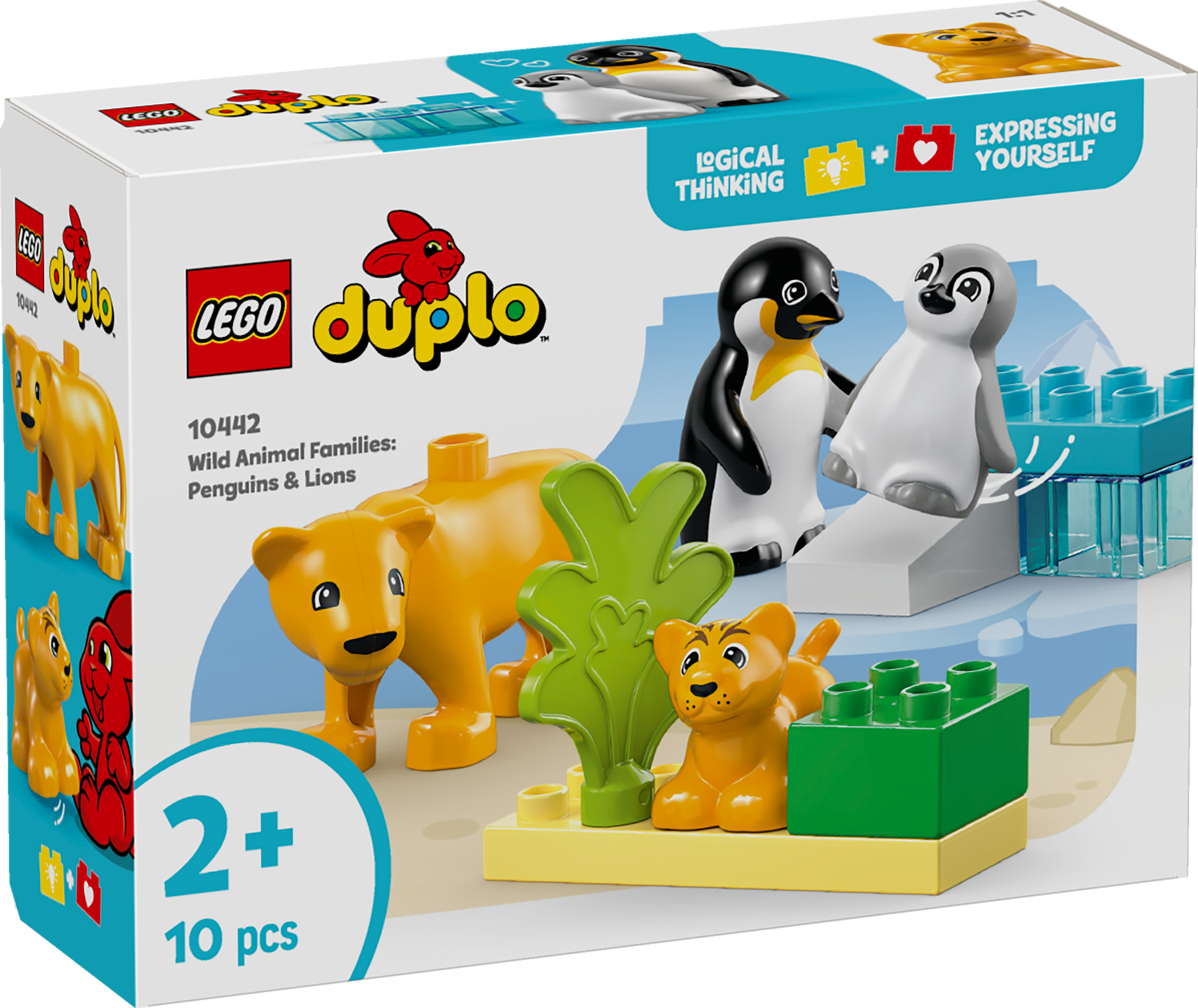 LEGO 10442 DUPLO Wild Animal Families: Penguins & Lions