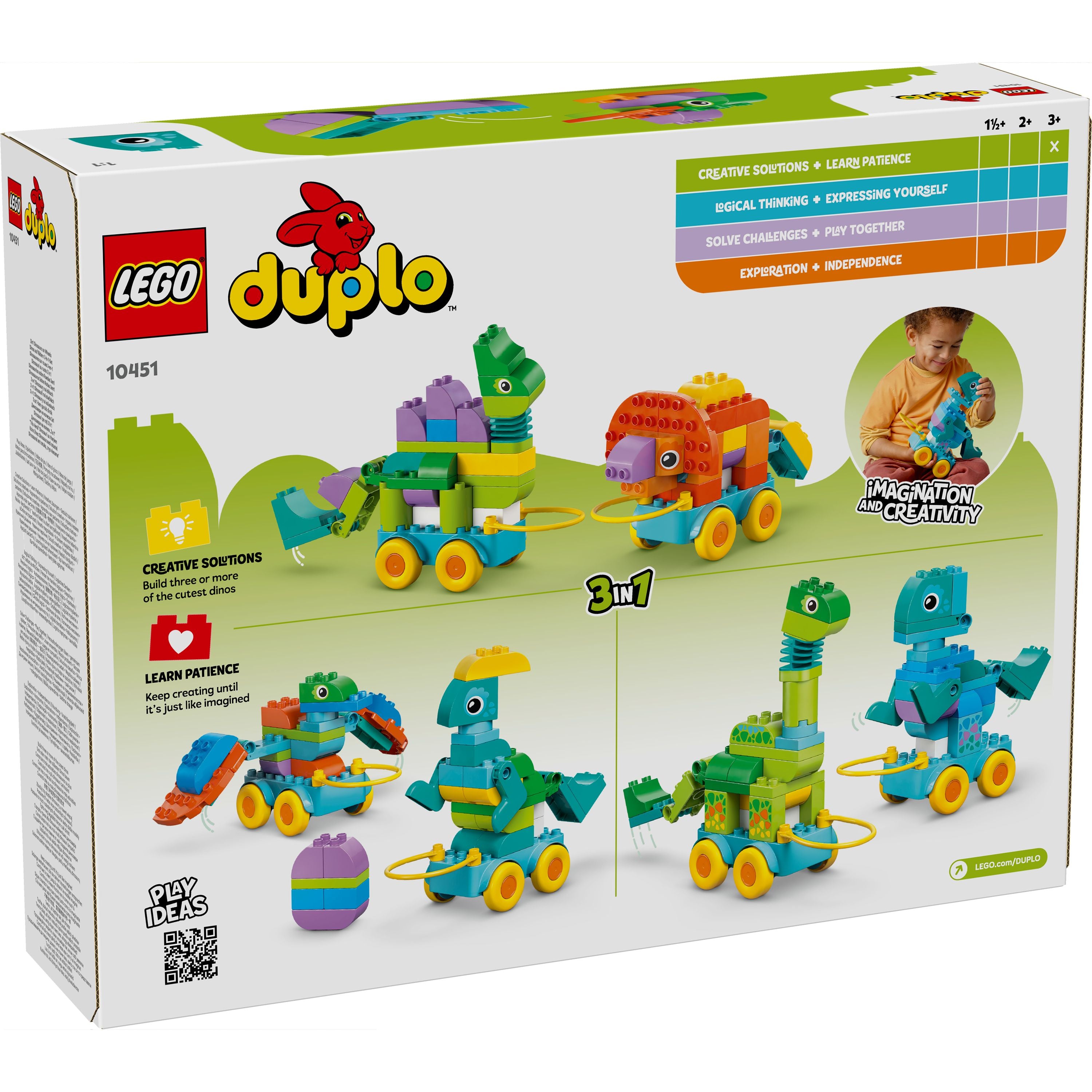 LEGO 10451 DUPLO Town 3in1 Dinosaurs on Wheels