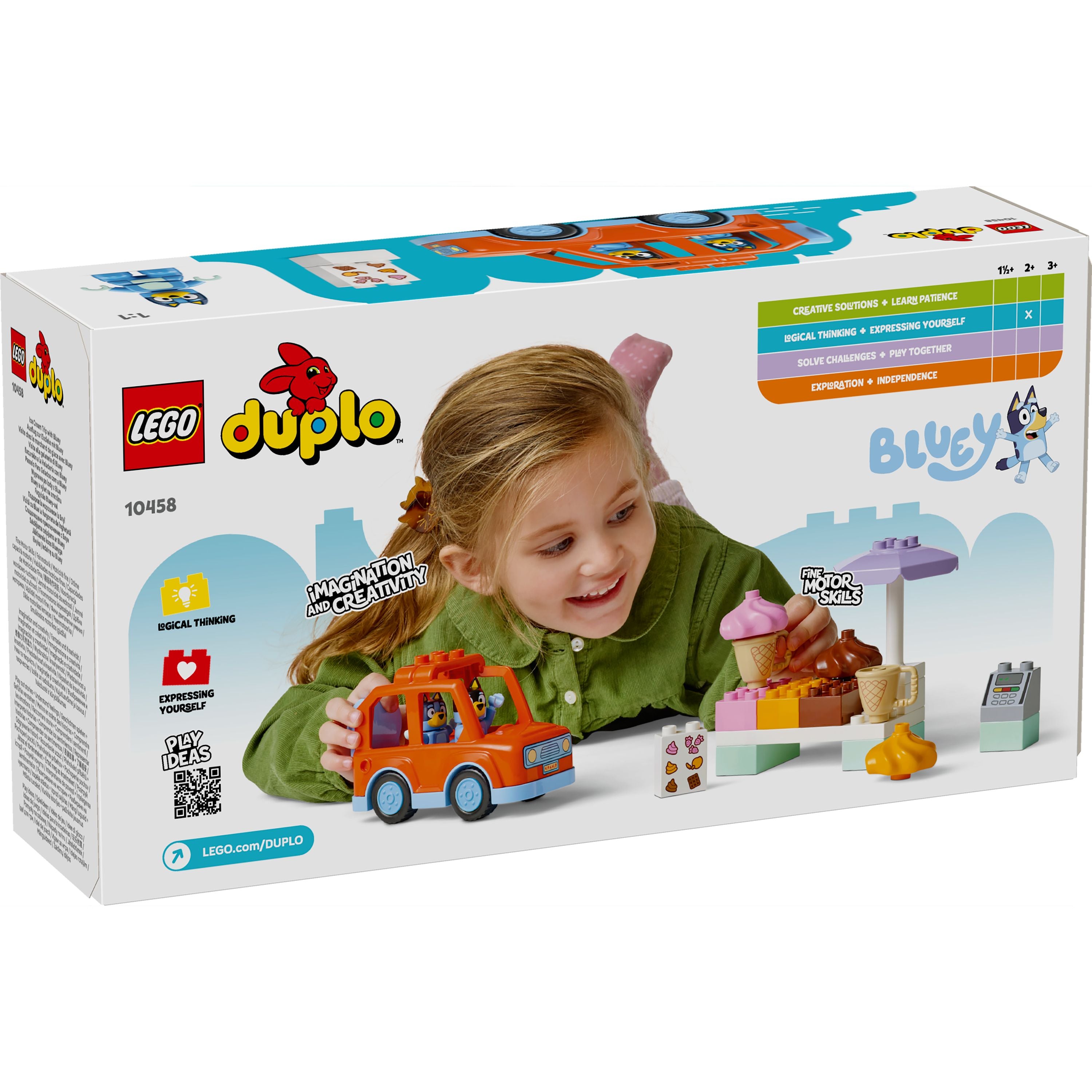 LEGO 10458 DUPLO Bluey Ice Cream Trip with Bluey