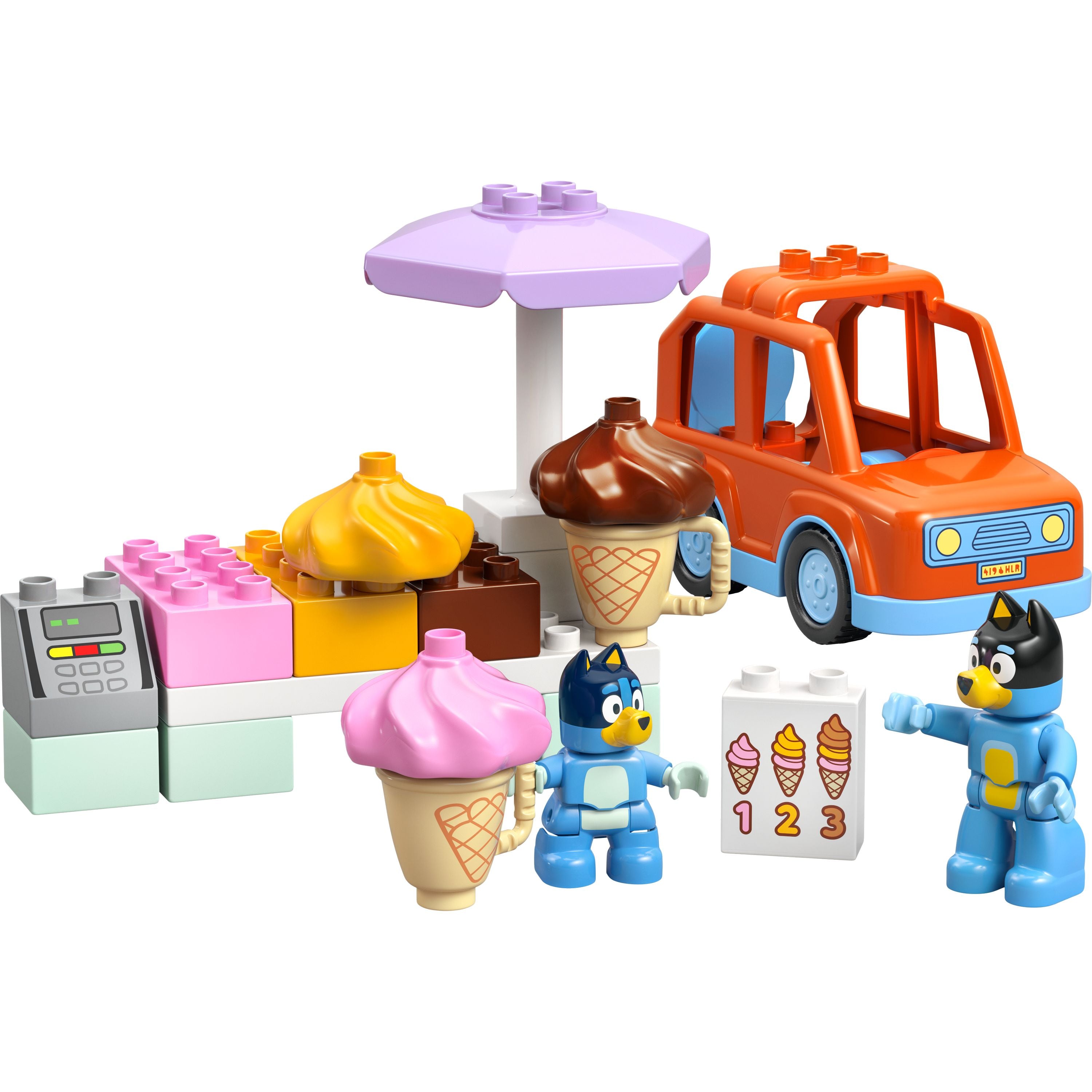 LEGO 10458 DUPLO Bluey Ice Cream Trip with Bluey