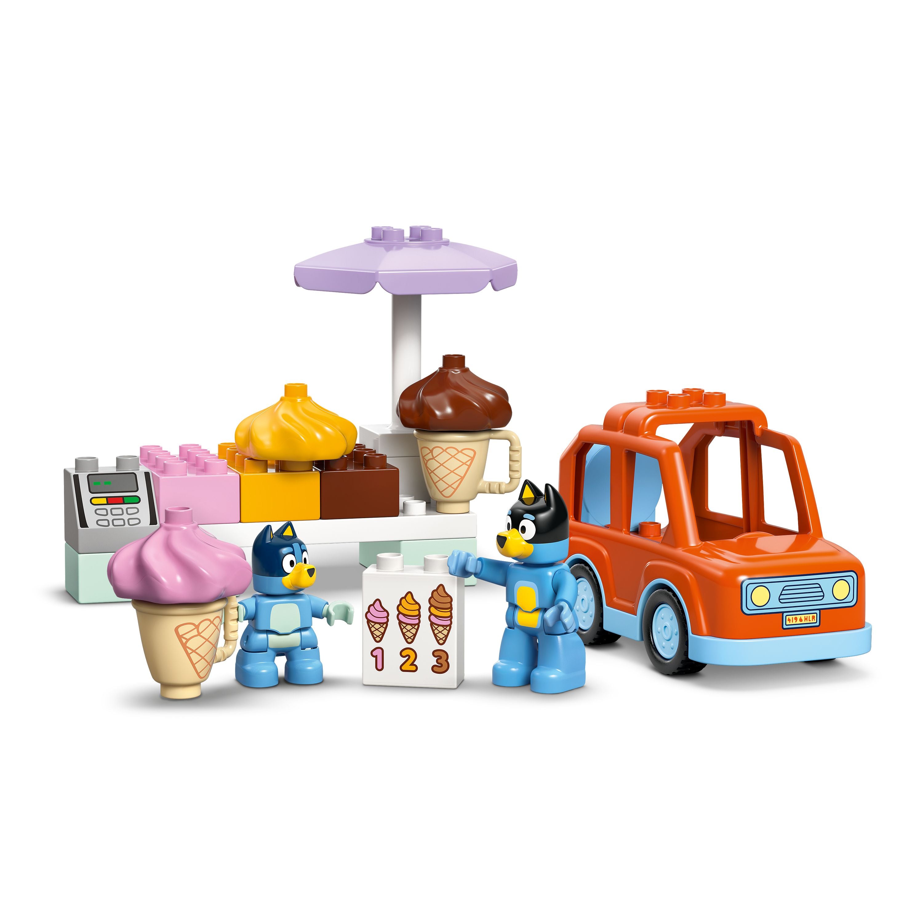 LEGO 10458 DUPLO Bluey Ice Cream Trip with Bluey