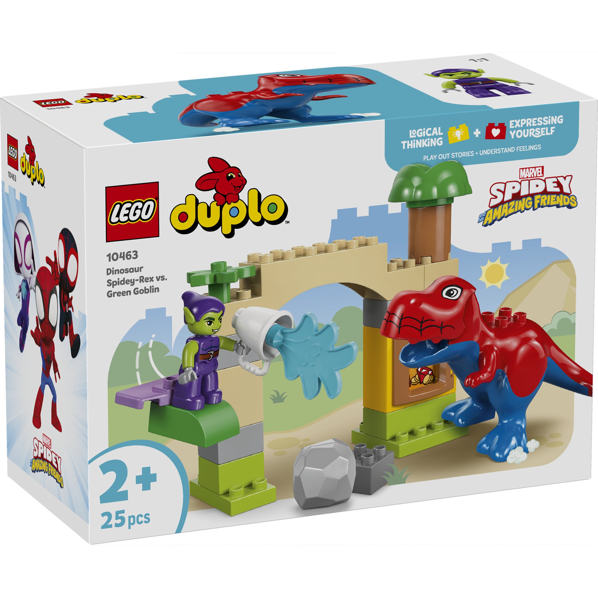 LEGO 10463 Duplo Disney Dinosaur Spidey-Rex vs. Green Goblin - Toyworld NZ