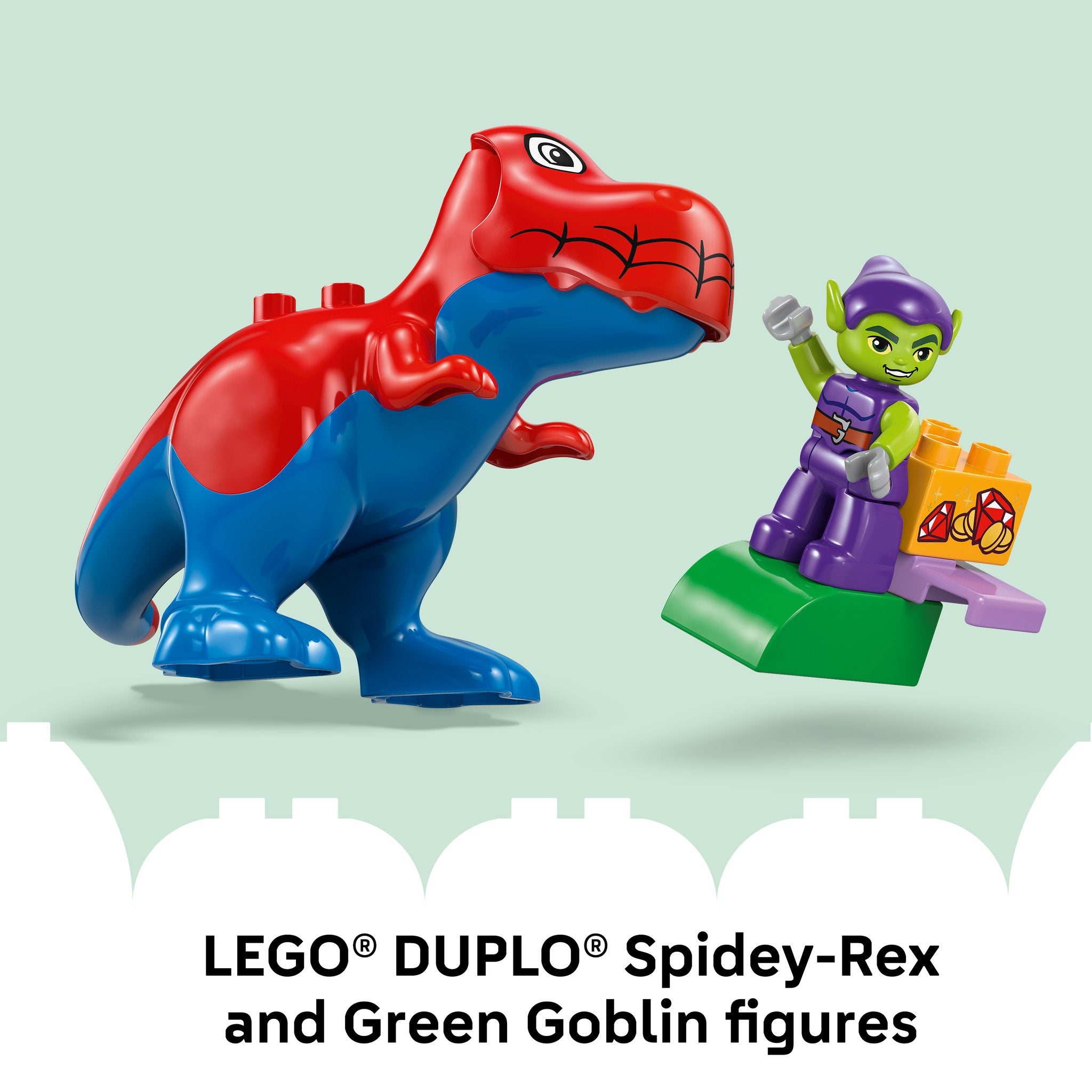 LEGO 10463 Duplo Disney Dinosaur Spidey-Rex vs. Green Goblin - Toyworld NZ