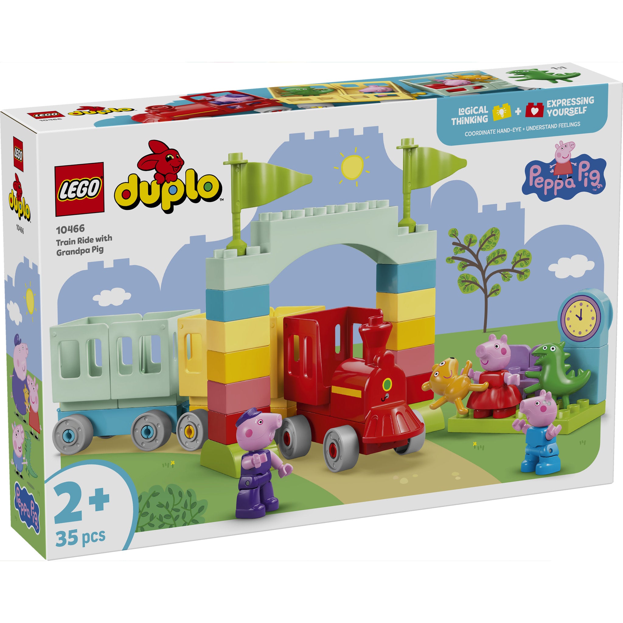 LEGO 10466 Duplo Peppa Pig Train Ride with Grandpa Pig - Toyworld NZ