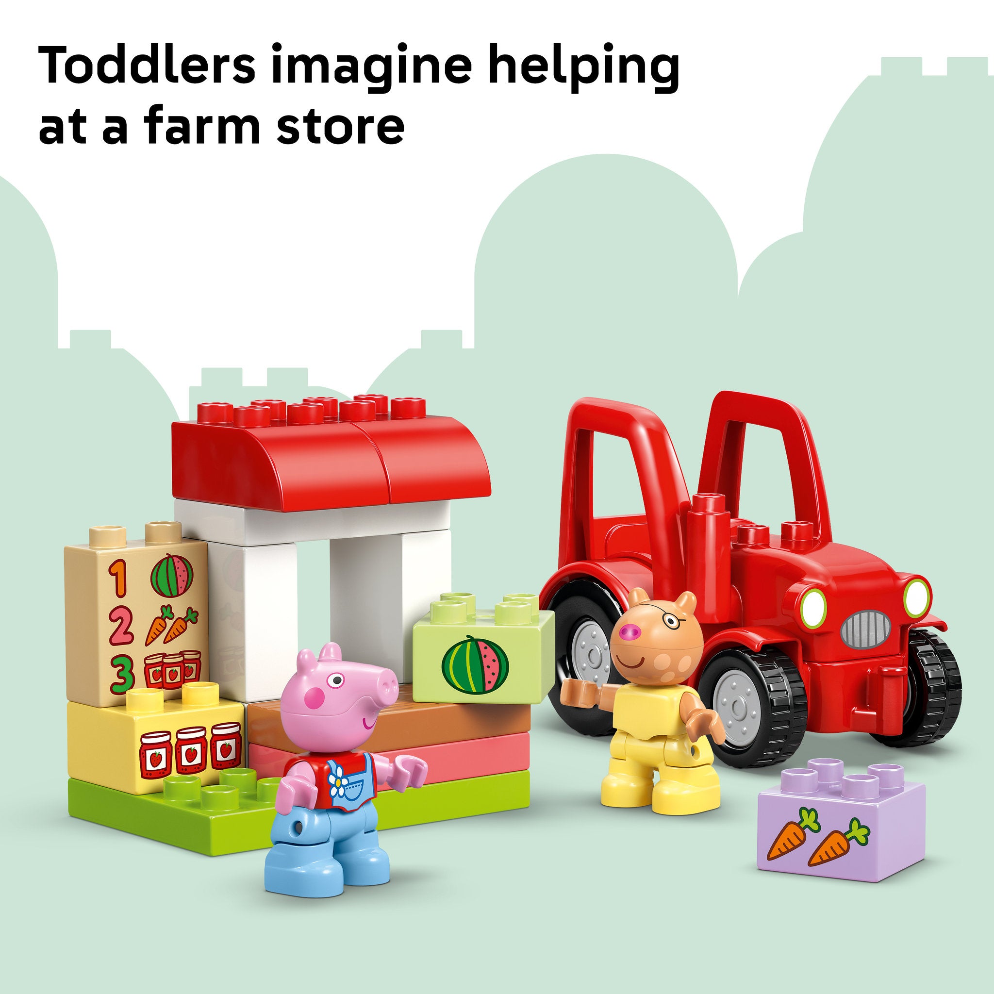 LEGO 10468 DUPLO Peppa Pig Tractor and Market