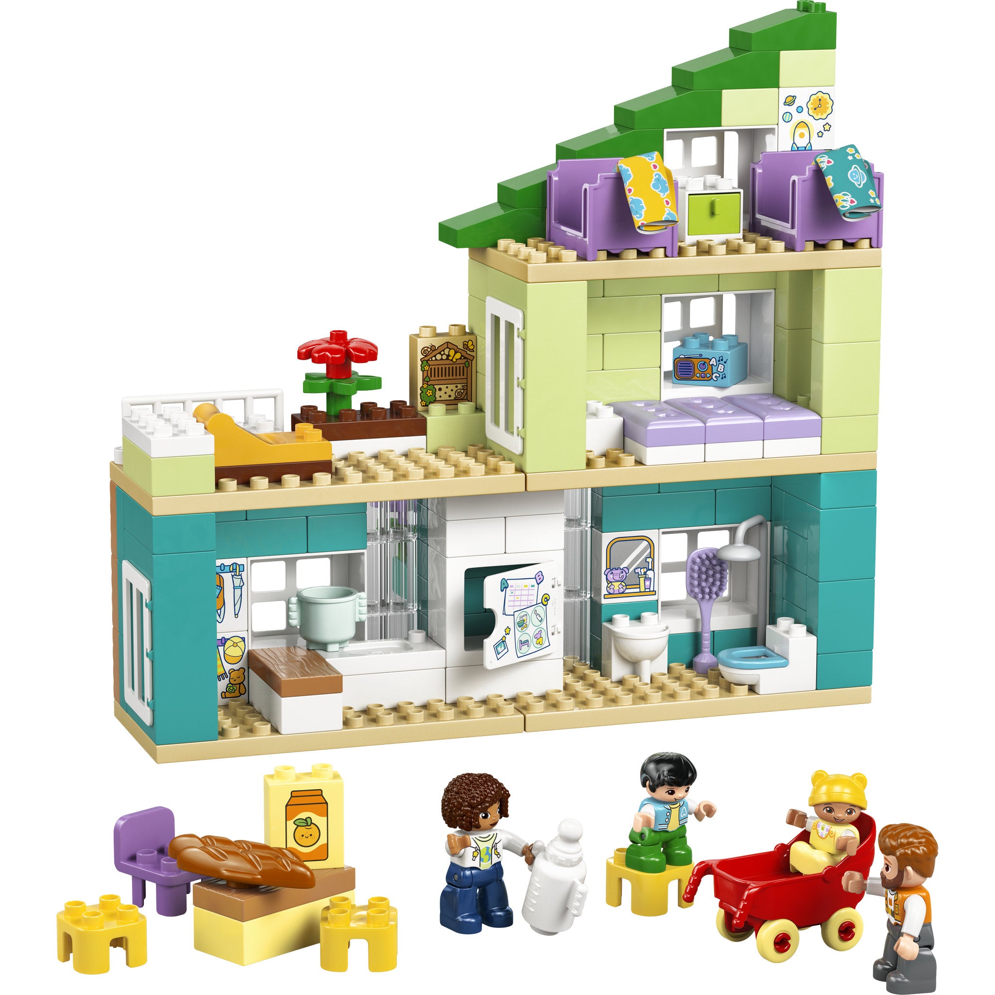 LEGO 10470 DUPLO Town 3 In 1 Modern Family House With Figures