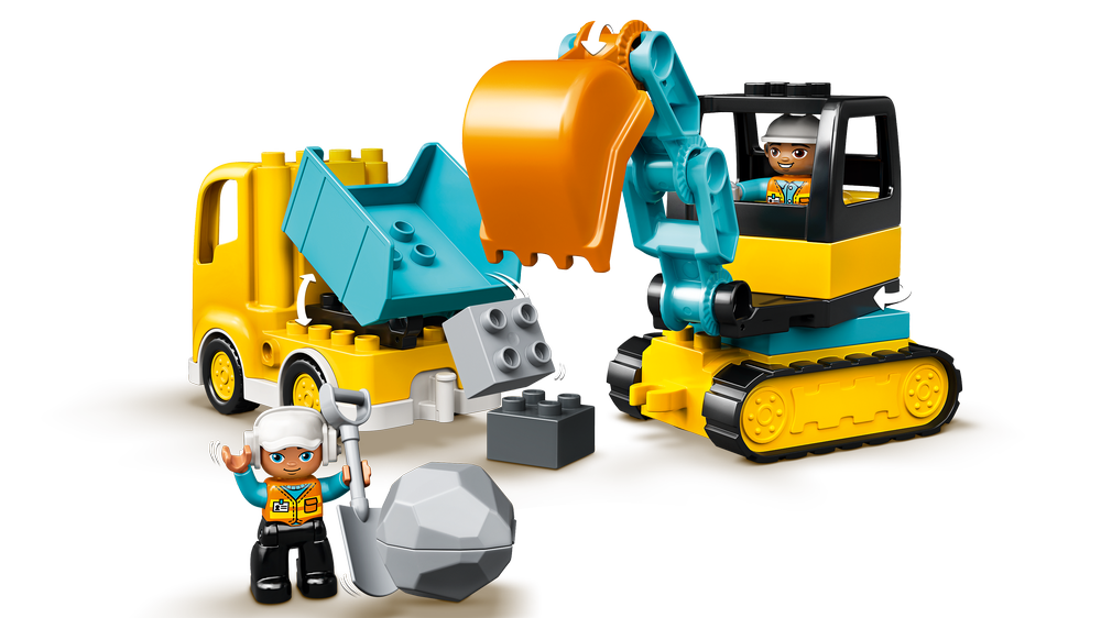 Duplo construction trucks shop