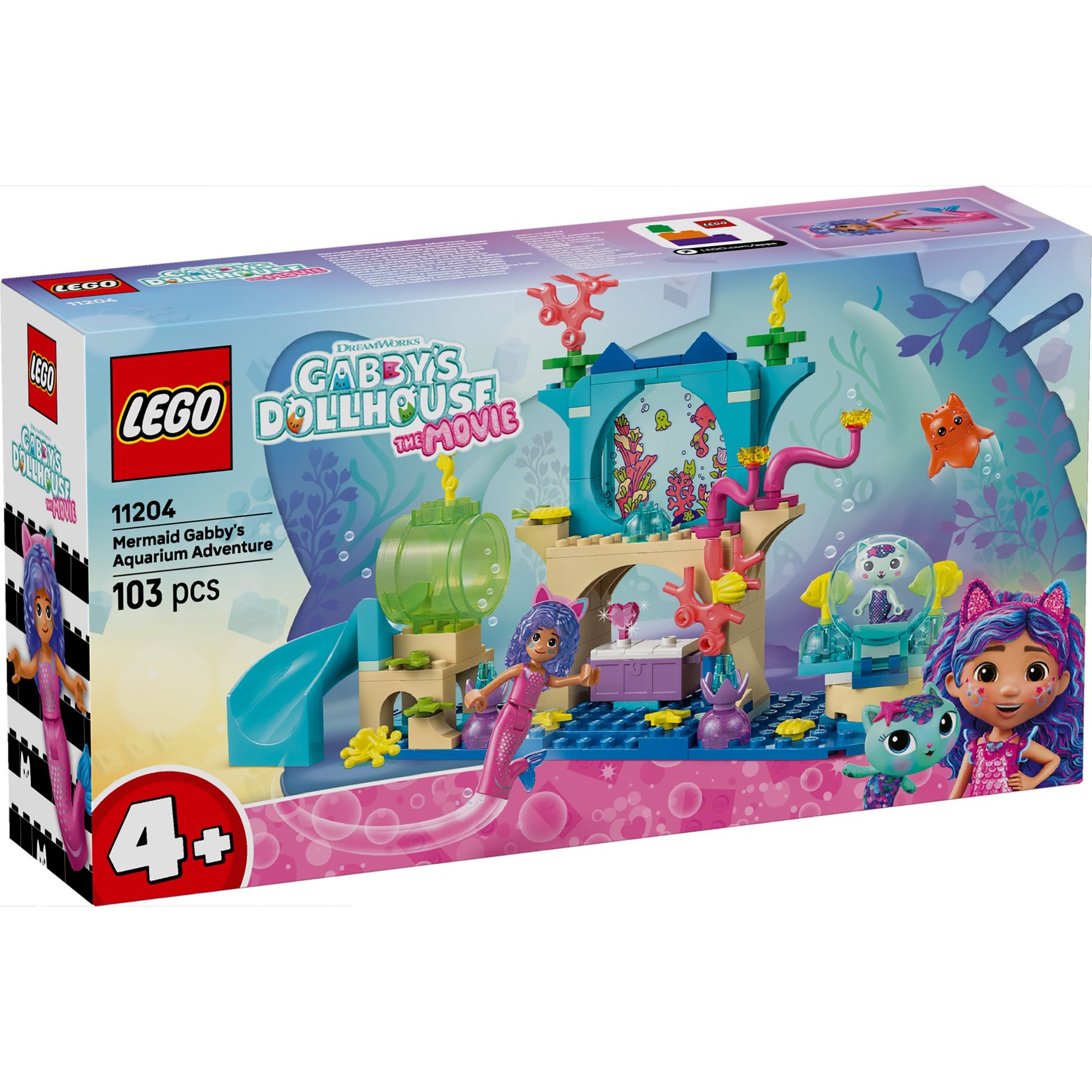 LEGO 11204 Gabby’s Dollhouse Mermaid Gabby’s Aquarium Adventure - Toyworld NZ