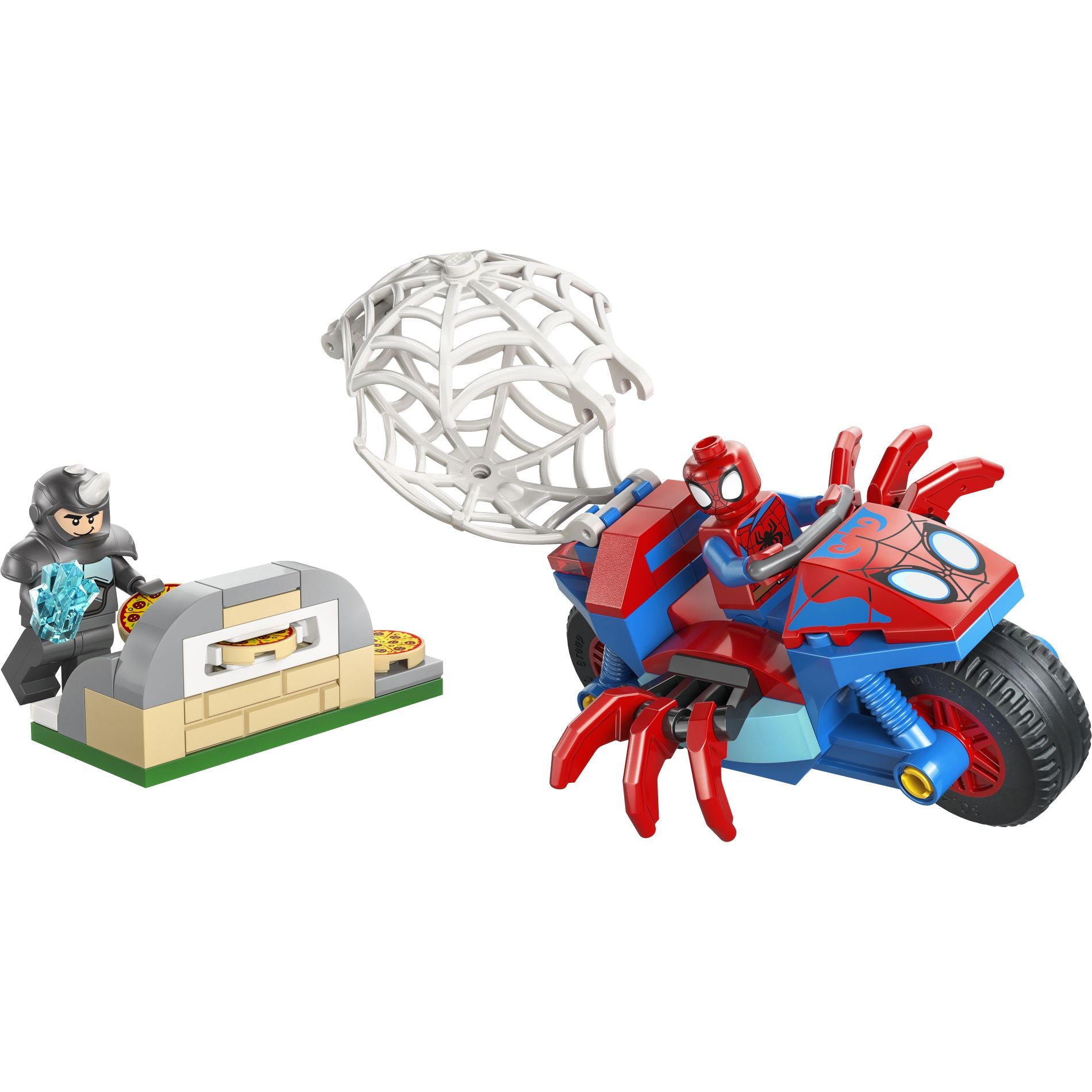 LEGO 11206 Marvel Spidey And His Amazing Friends Spidey On his Motorcycle vs. Rhino