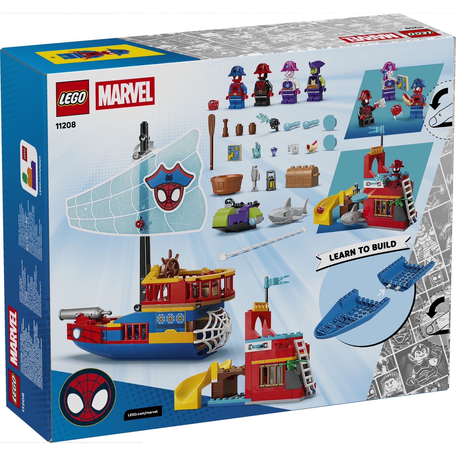 LEGO 11208 Marvel Spidey And His Amazing Friends Team Spidey Pirate Ship