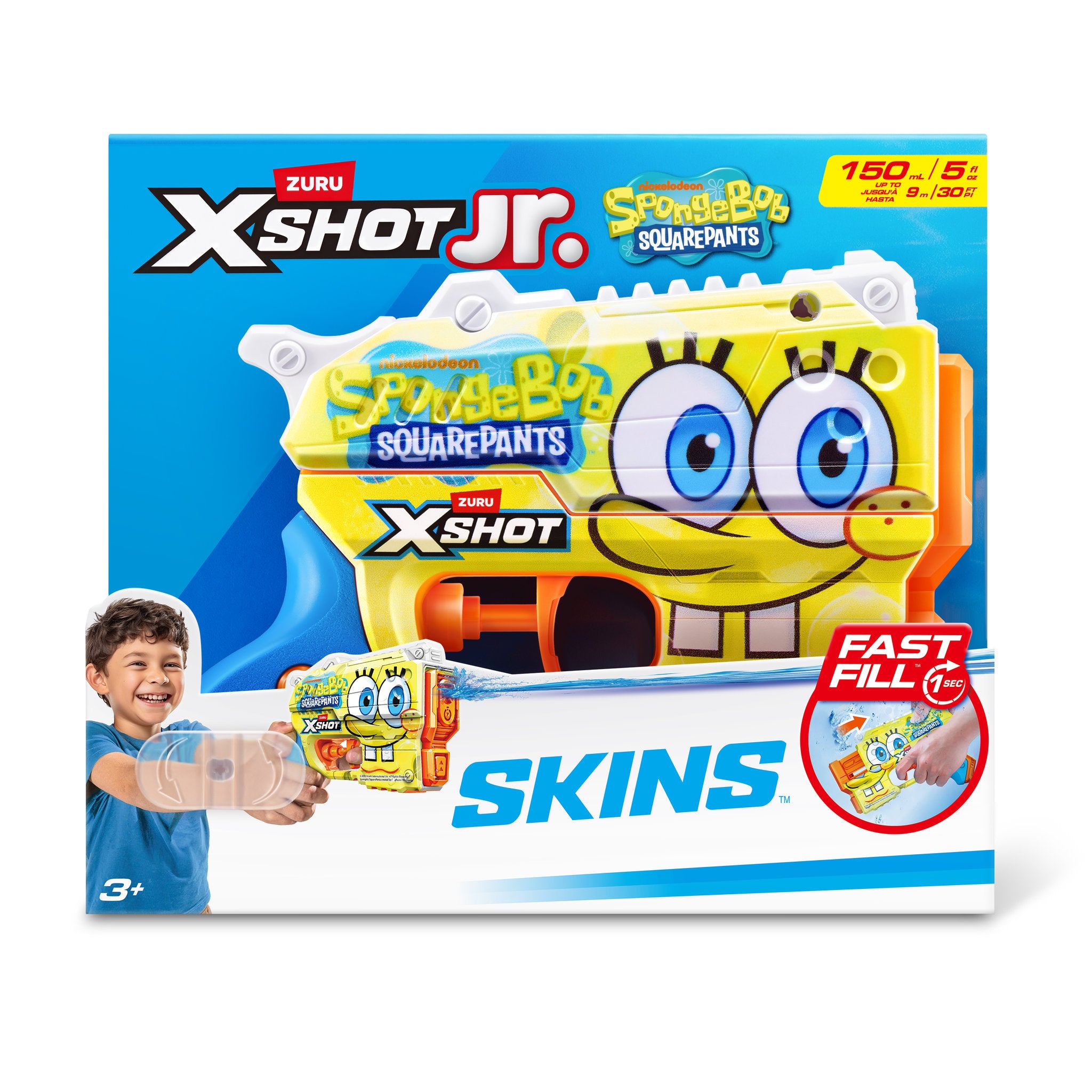 Zuru XSHOT Jr Fast Fill Water Blaster Spongebob Squarepants