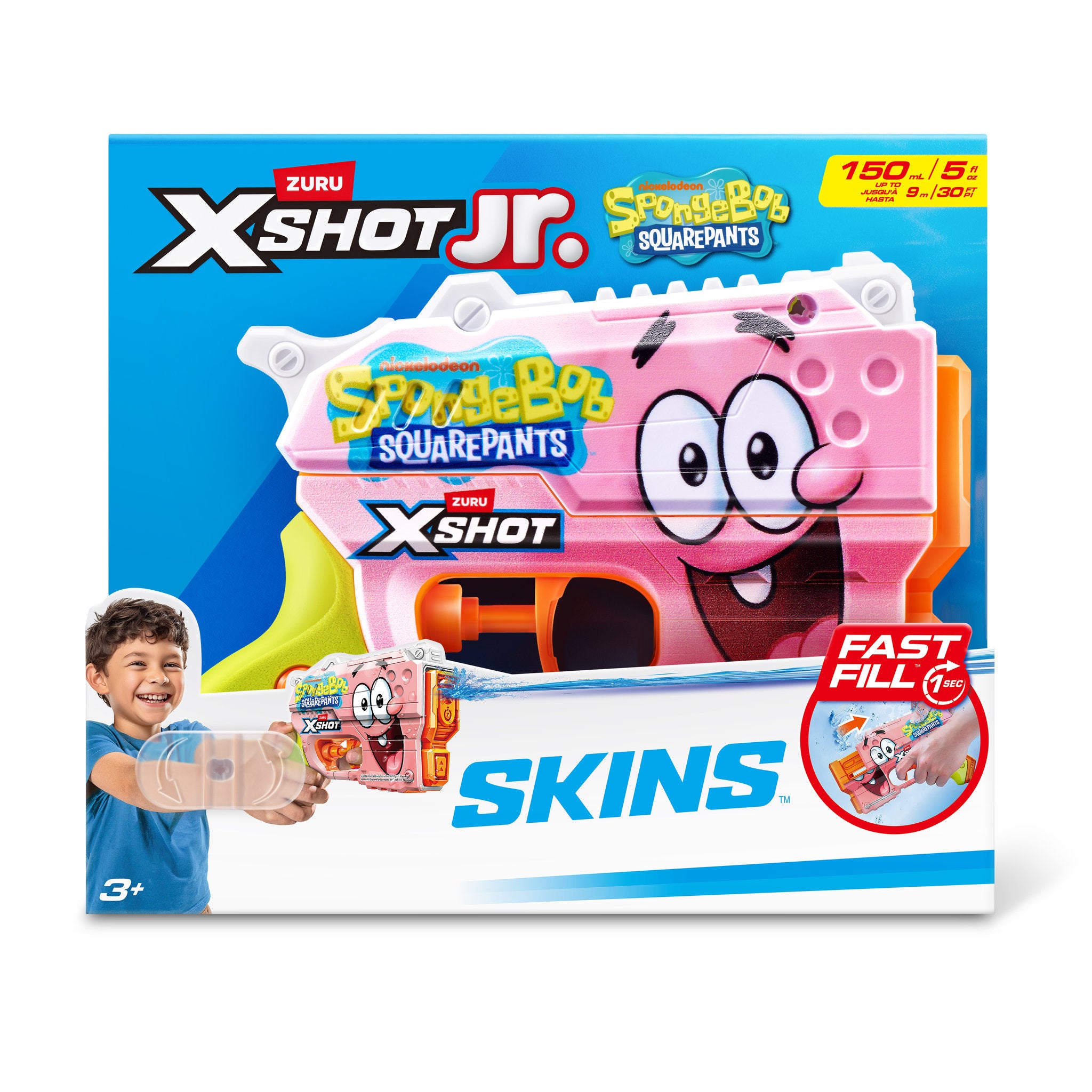 Zuru XSHOT Jr Fast Fill Water Blaster Spongebob Squarepants