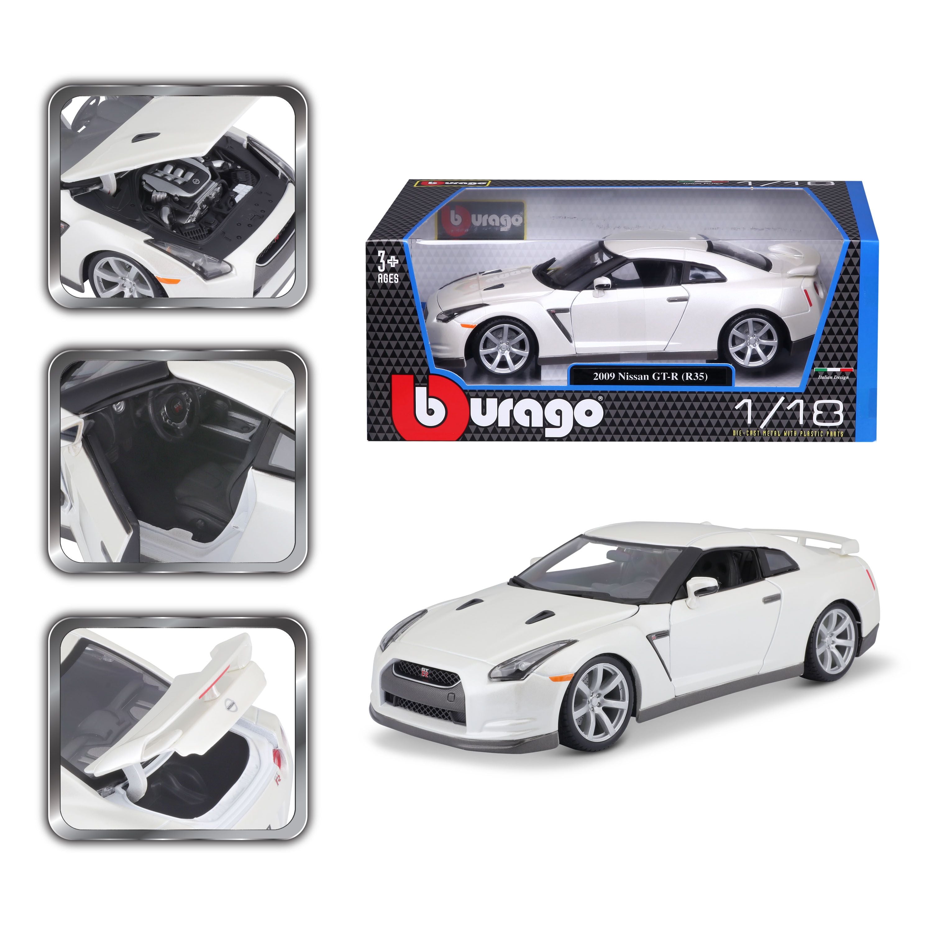 Bburago 1:18 2009 Nissan GT-R(R35)