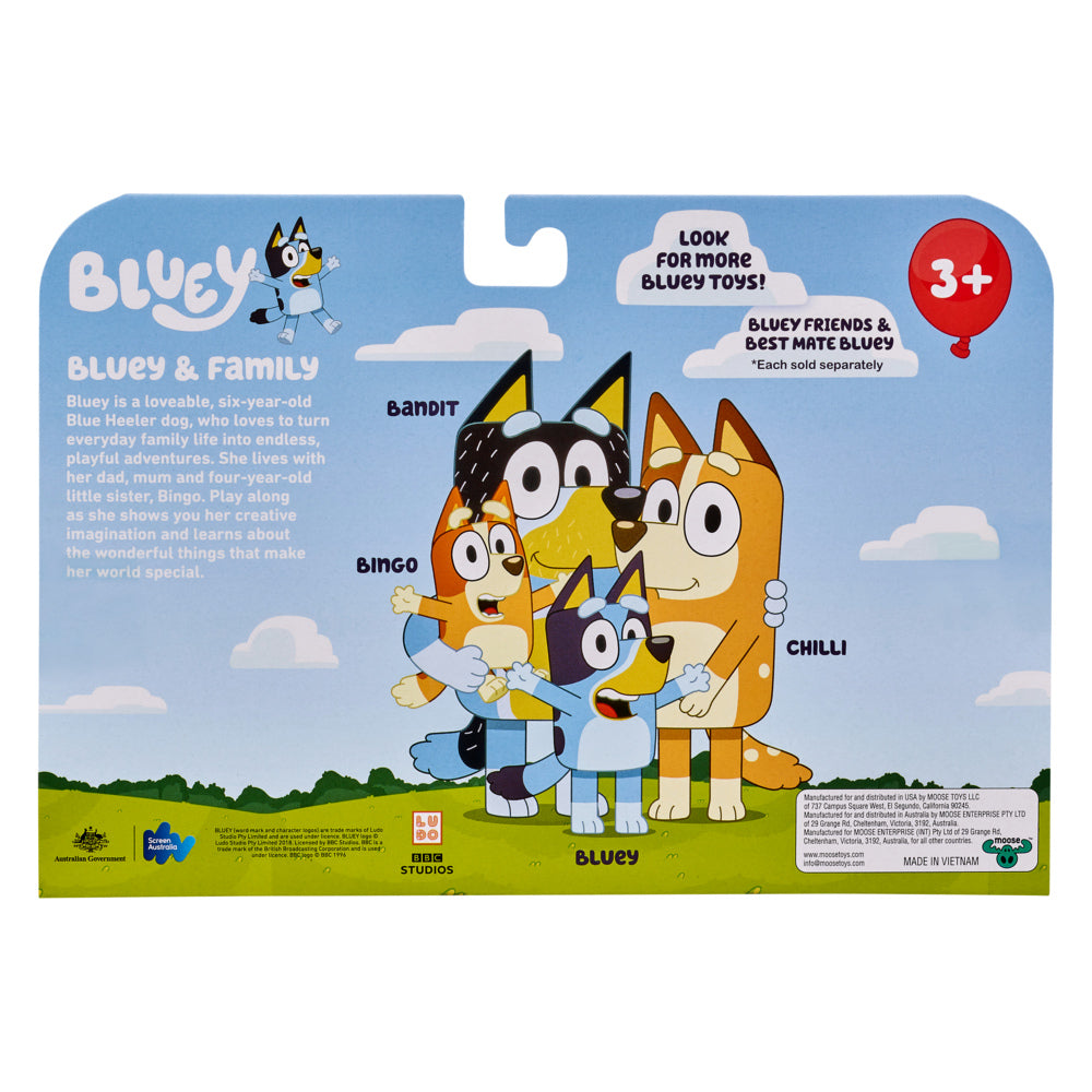 Bluey S7 Figure 4 Pack - Bluey & Family - Toyworld NZ