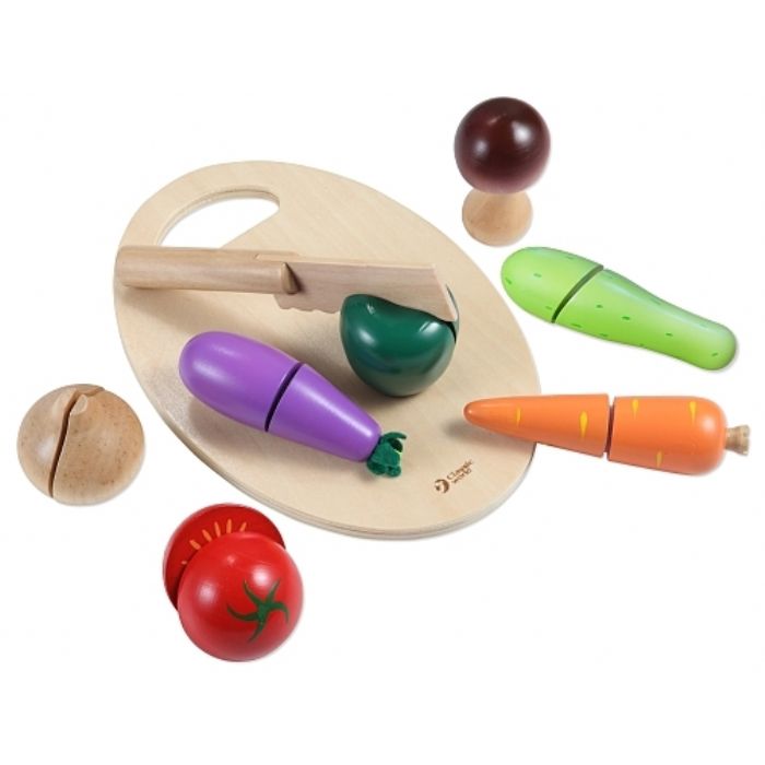 CLASSIC WORLD WOODEN CUTTING VEGETABLES