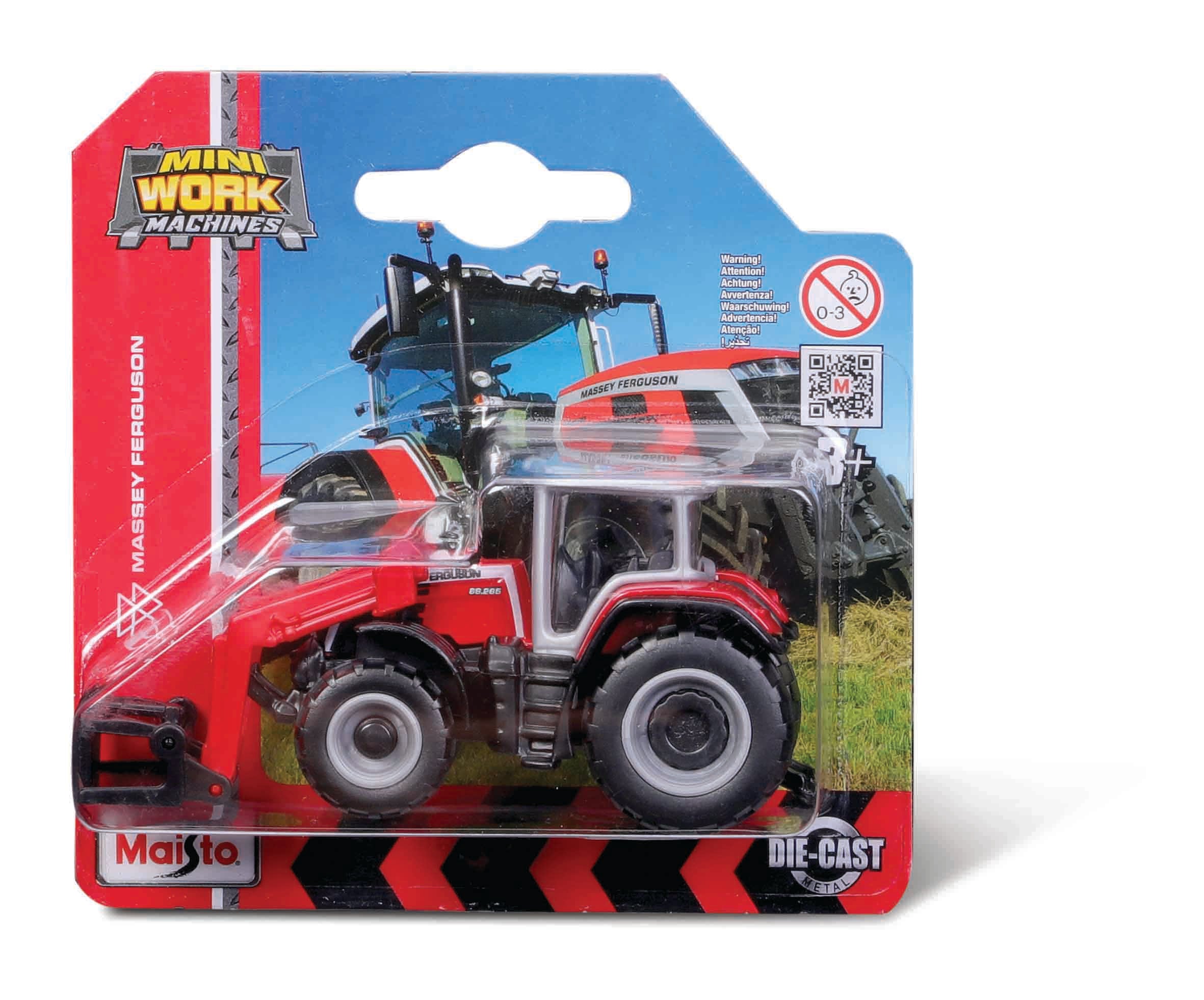 MAISTO MINI WORK MACHINES TRACTORS WITH FRONT LOADER ASSORTMENT