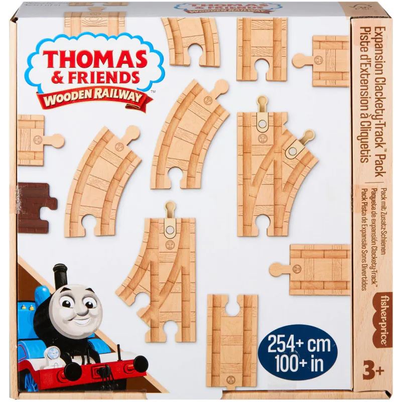 Fisher-Price Thomas & Friends Wooden Railway Expansion Clackety Track Pack - 1