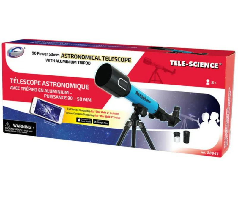 Tele Science 50Mm Astronomical Telescope Toyworld NZ