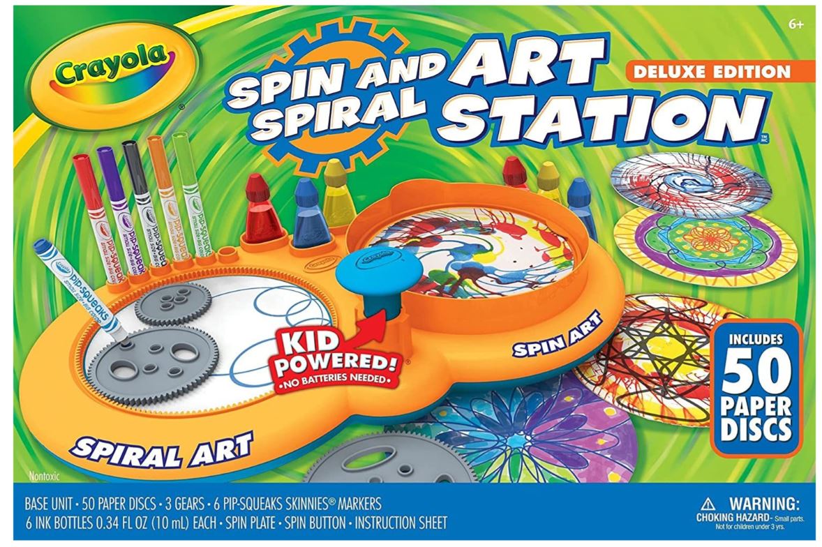 Crayola Spin & Spiral Art Station Deluxe Edition Kit – Toyworld NZ