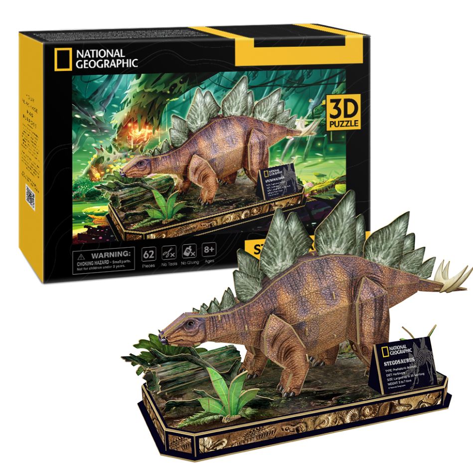 Cubic Fun National Geographic 3D Puzzle Stegosaurus