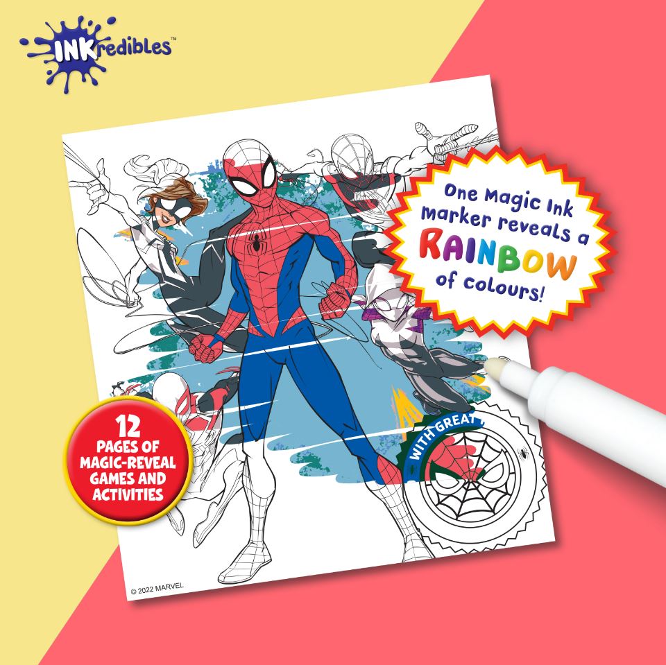Inkredibles Marvel Spider-Man Magic Ink Pictures