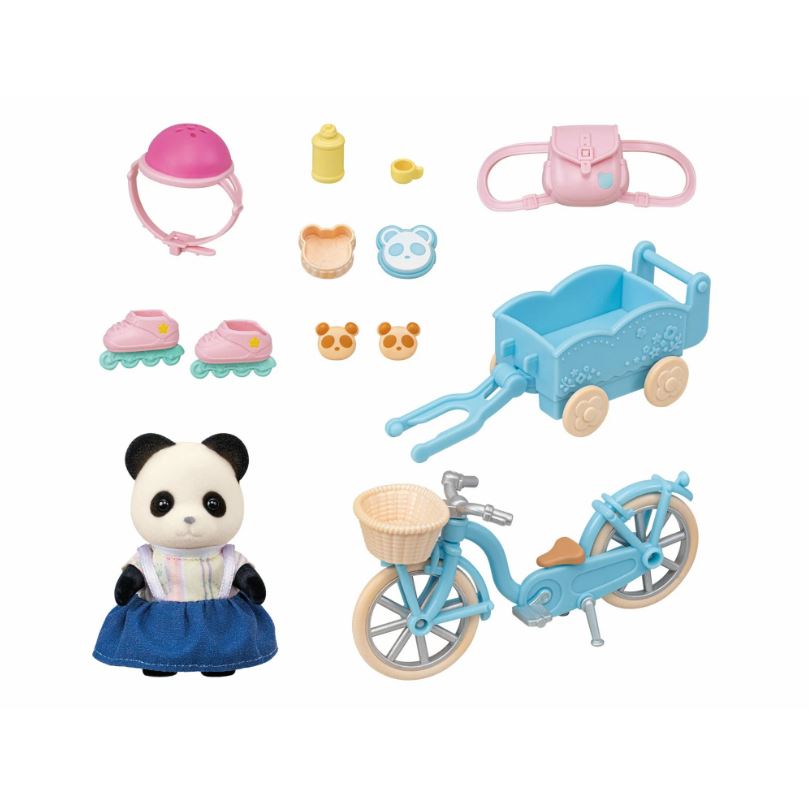 Sylvanian Families Cycle & Skate Accessories Set - Panda Girl - Toyworld NZ