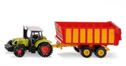 Siku 1650 Claas Tractor With Silage Trailer