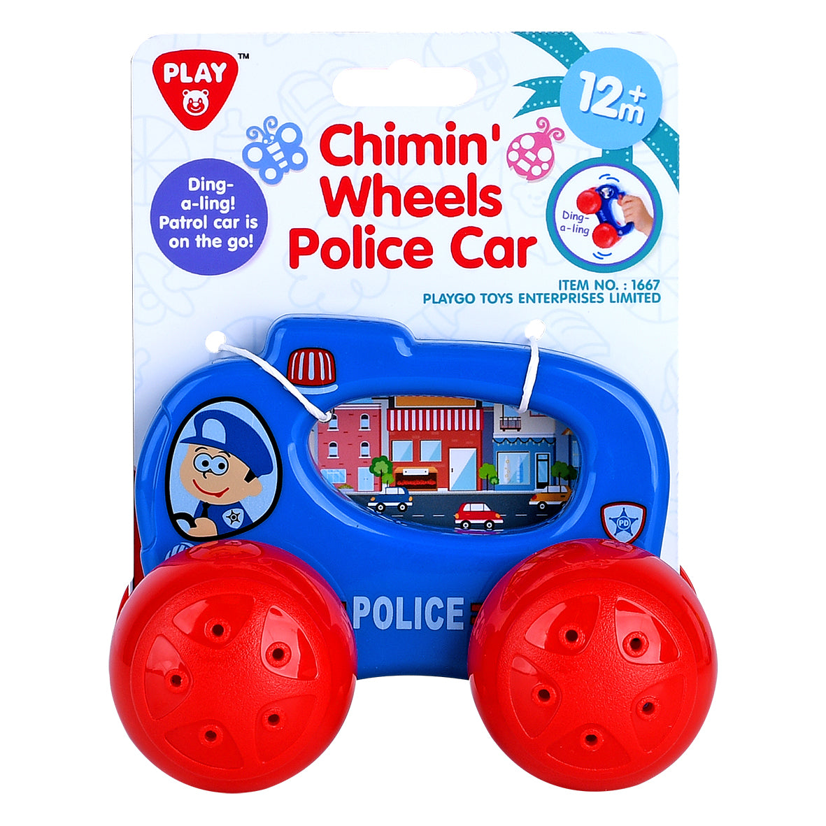 Playgo Toys Ent. Ltd. Chimin' Wheels Police Car - Toyworld NZ