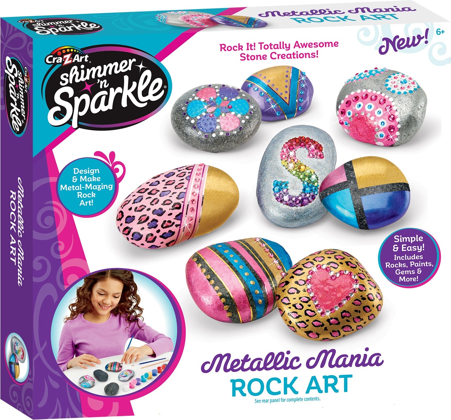 Cra-Z-Art Shimmer 'N Sparkle Metallic Mania Rock Art