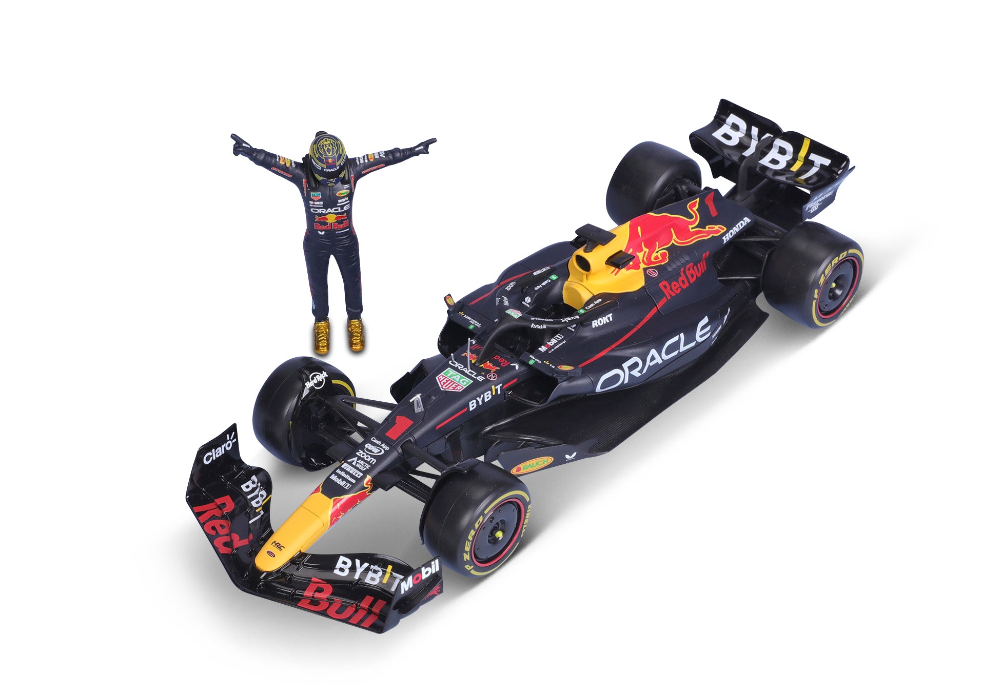 Bburago 1:24 F1 Oracle Red Bull RB19 2023 #1 Versteppen With Driver Figure