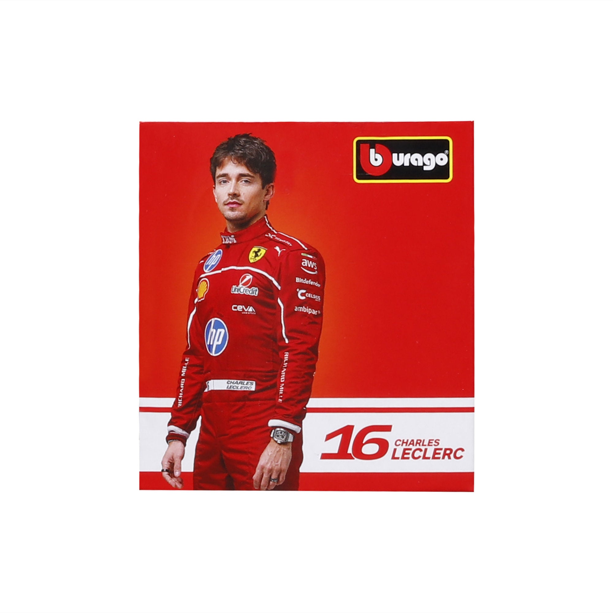 Bburago 1:43 F1 Ferrari 2025 WB #16 Leclerc