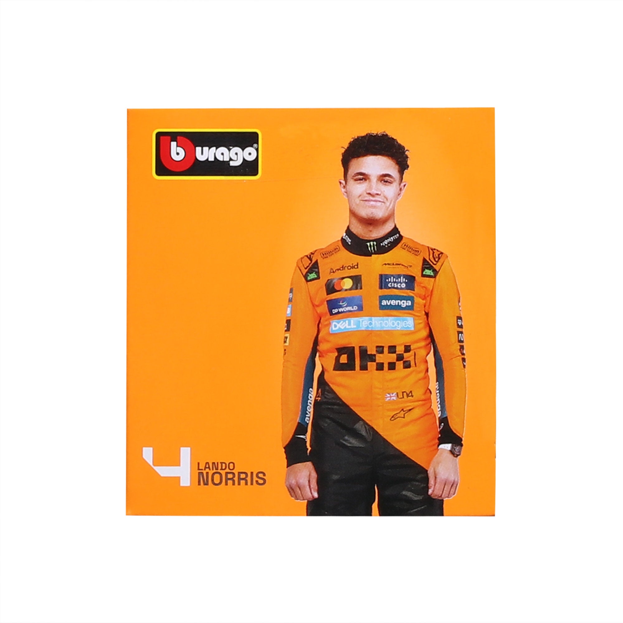 Bburago 1:43 F1 McLaren 2025 WB #4 Norris