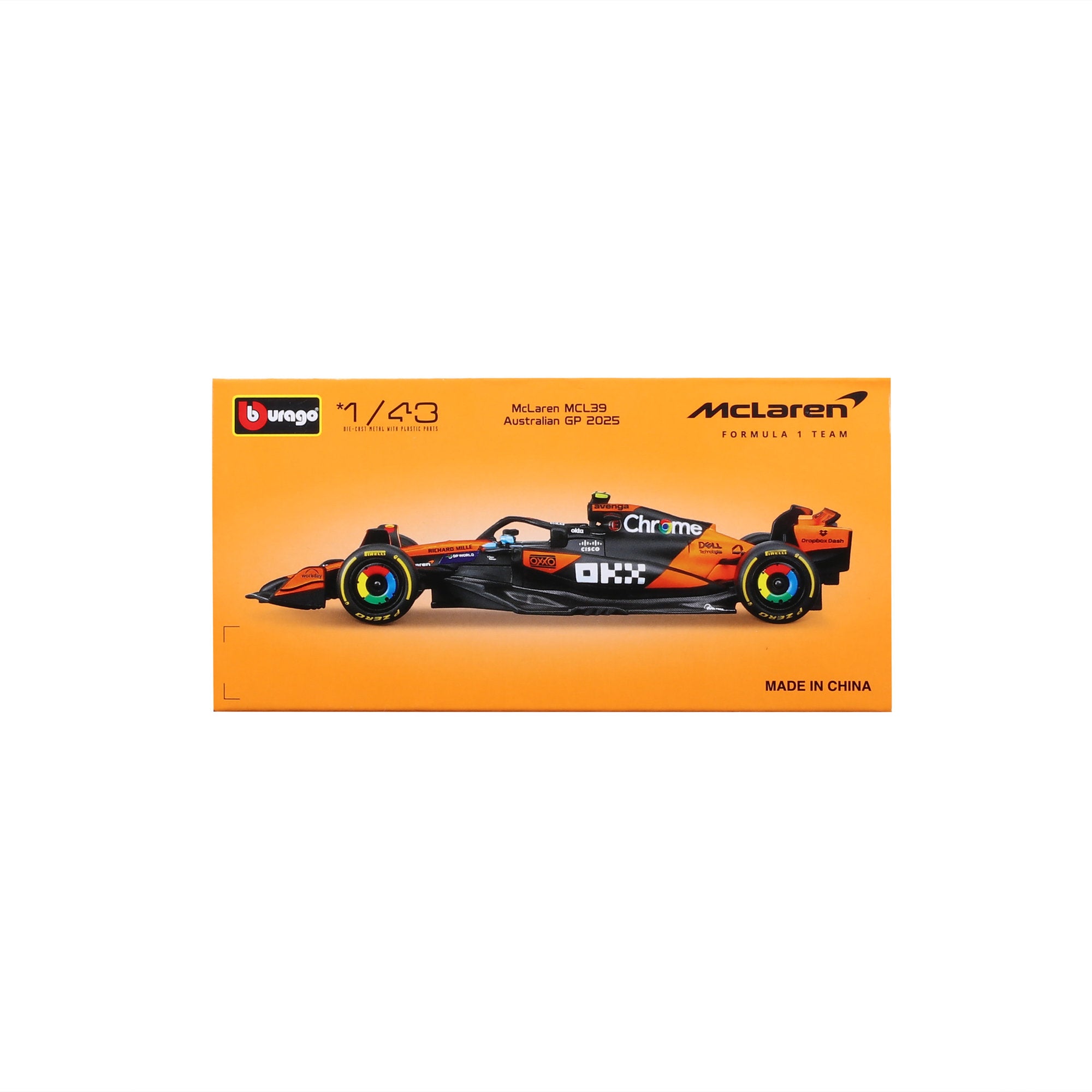 Bburago 1:43 F1 McLaren 2025 WB #81 Piastri