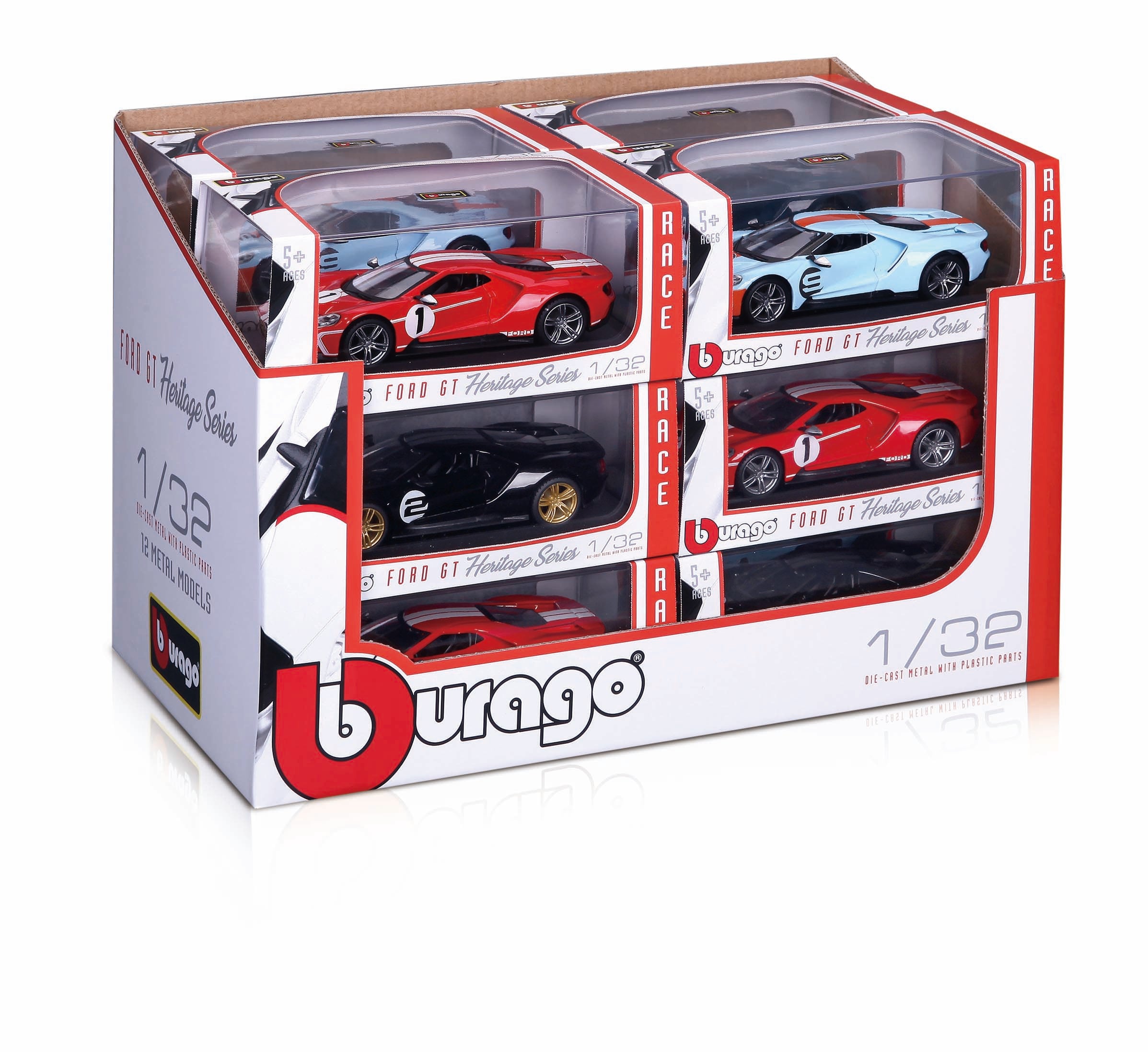 Bburago 1:32 Ford GT Heritage Edition Assorted