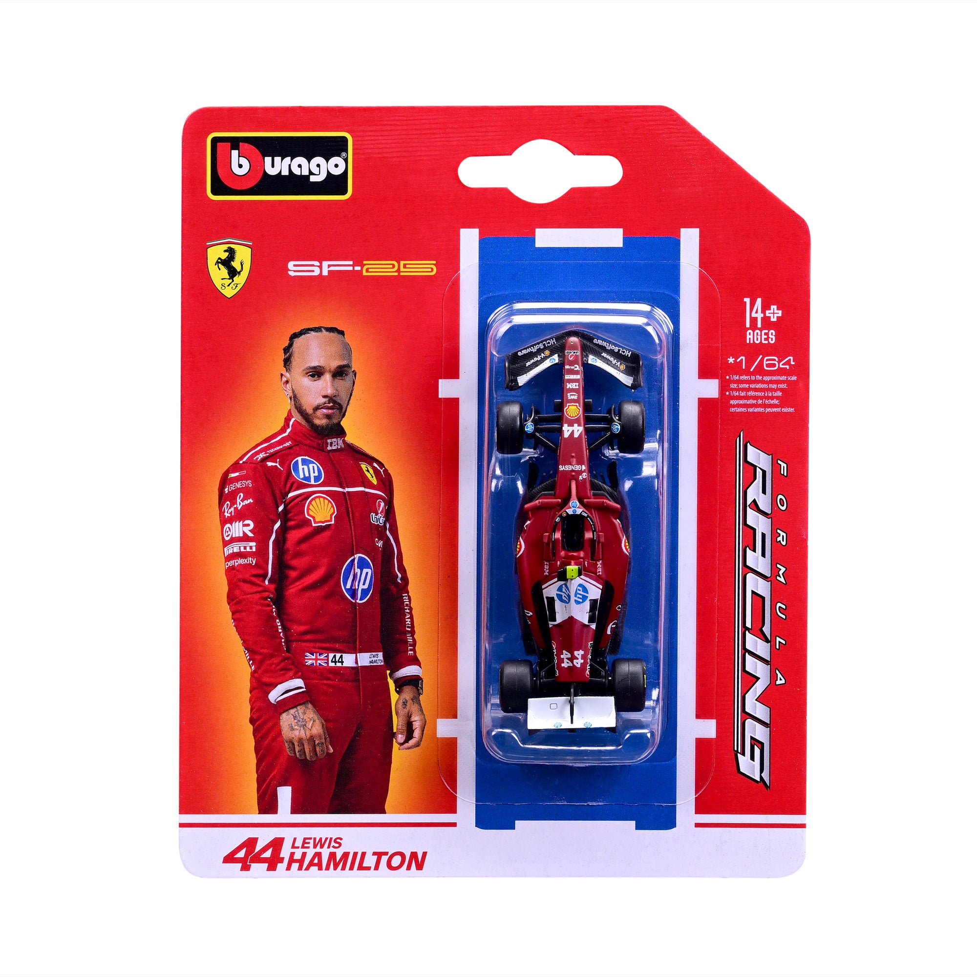 Bburago 1:64 F1 Formula 1 2025 #44 Hamilton
