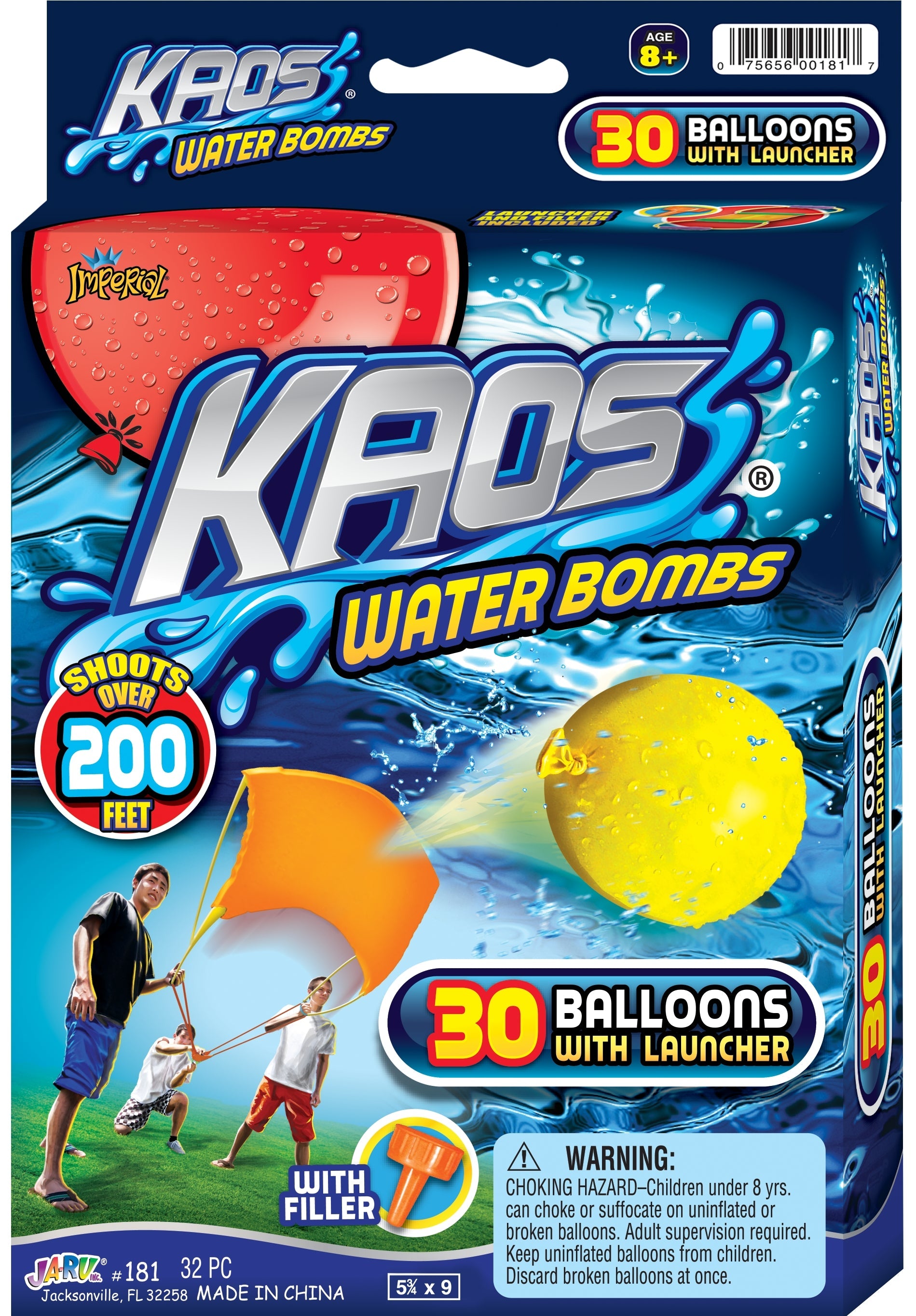 KAOS WATER BOMBS LAUNCHER WITH 30 BALLOONS