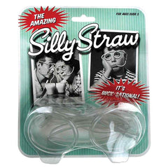 Funtime Vintage Classics Super Silly Straw Drinking Glasses