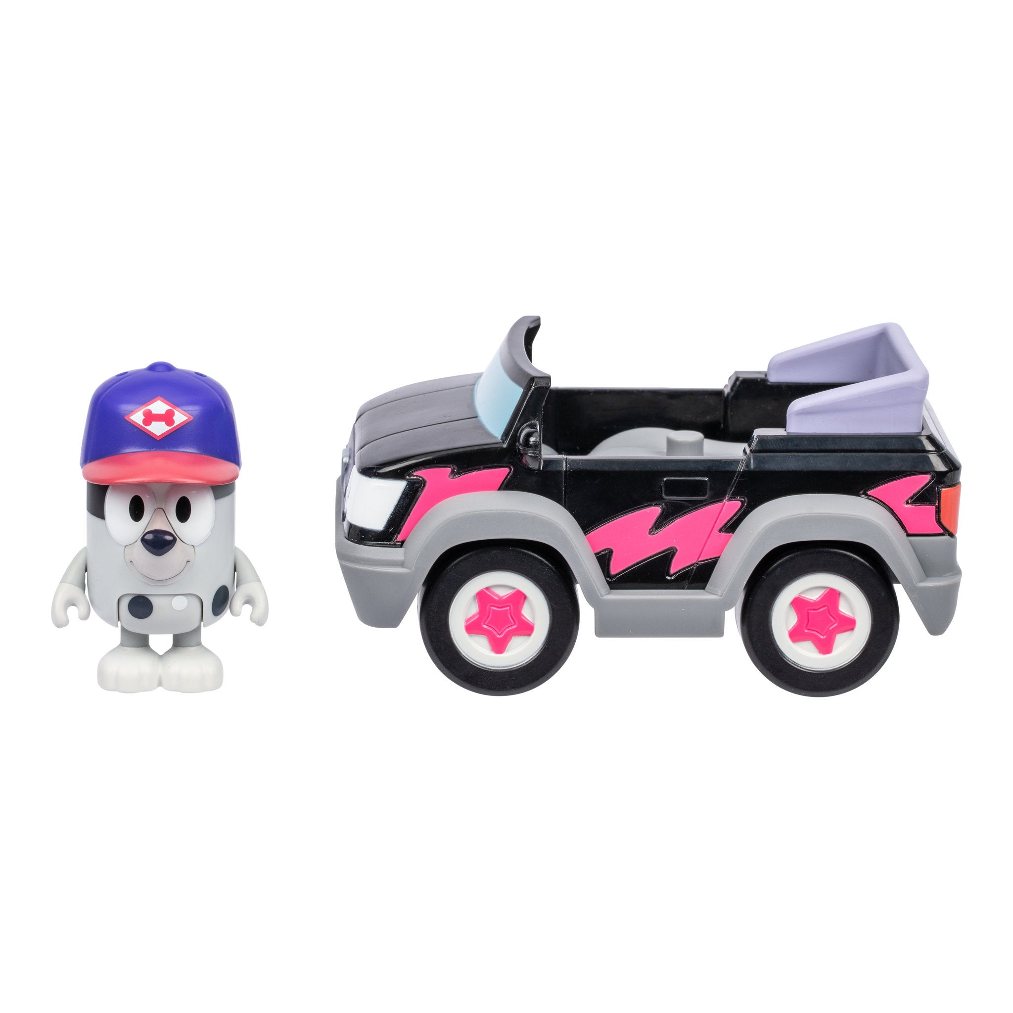 Bluey Pizza Girls with Muffin Mini Figure Vehicle Playset