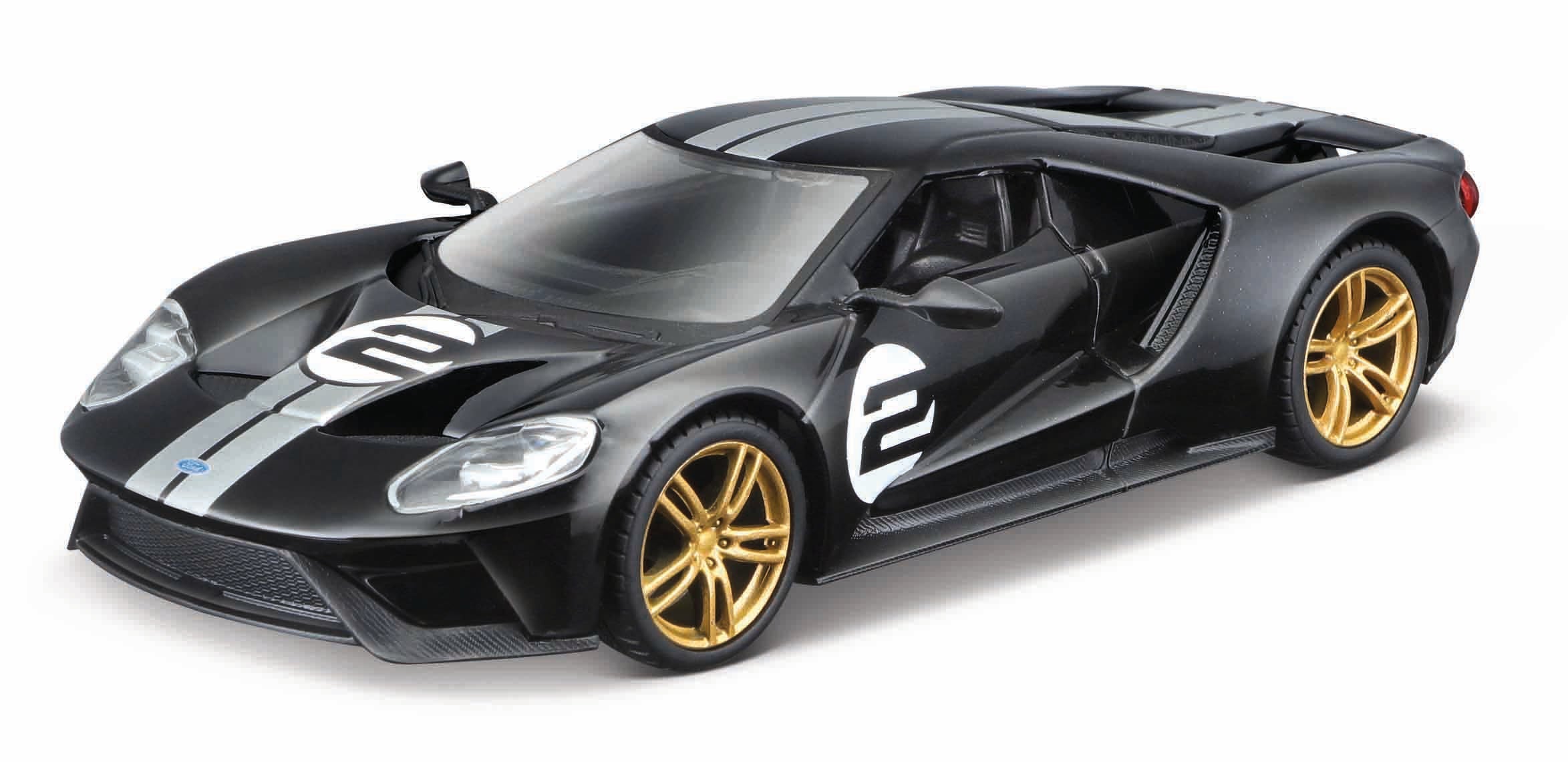 Bburago 1:32 Ford GT Heritage Edition Vehicle 2017 Ford GT Black