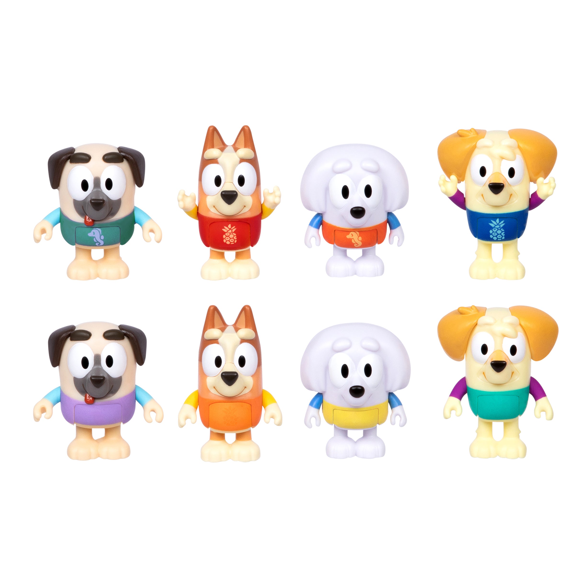 Bluey Splash Park Bingo & Friends Colour Change 4 Pack