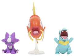 Pokemon Battle Figure Set 3 Pack Toxel + Totodile + Magikarp