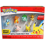 Pokemon Battle Figure Multi-Pack Pikachu + Squirtle + Charmander + Bulbasaur + Eevee + Jigglypuff