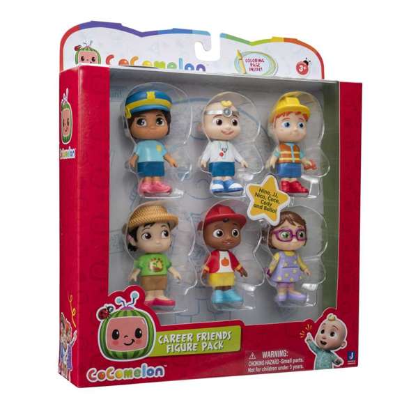 Cocomelon Figurine 6 Pack Career Friends