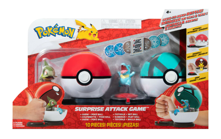 Pokemon Surprise Attack Game Axew + Totodile