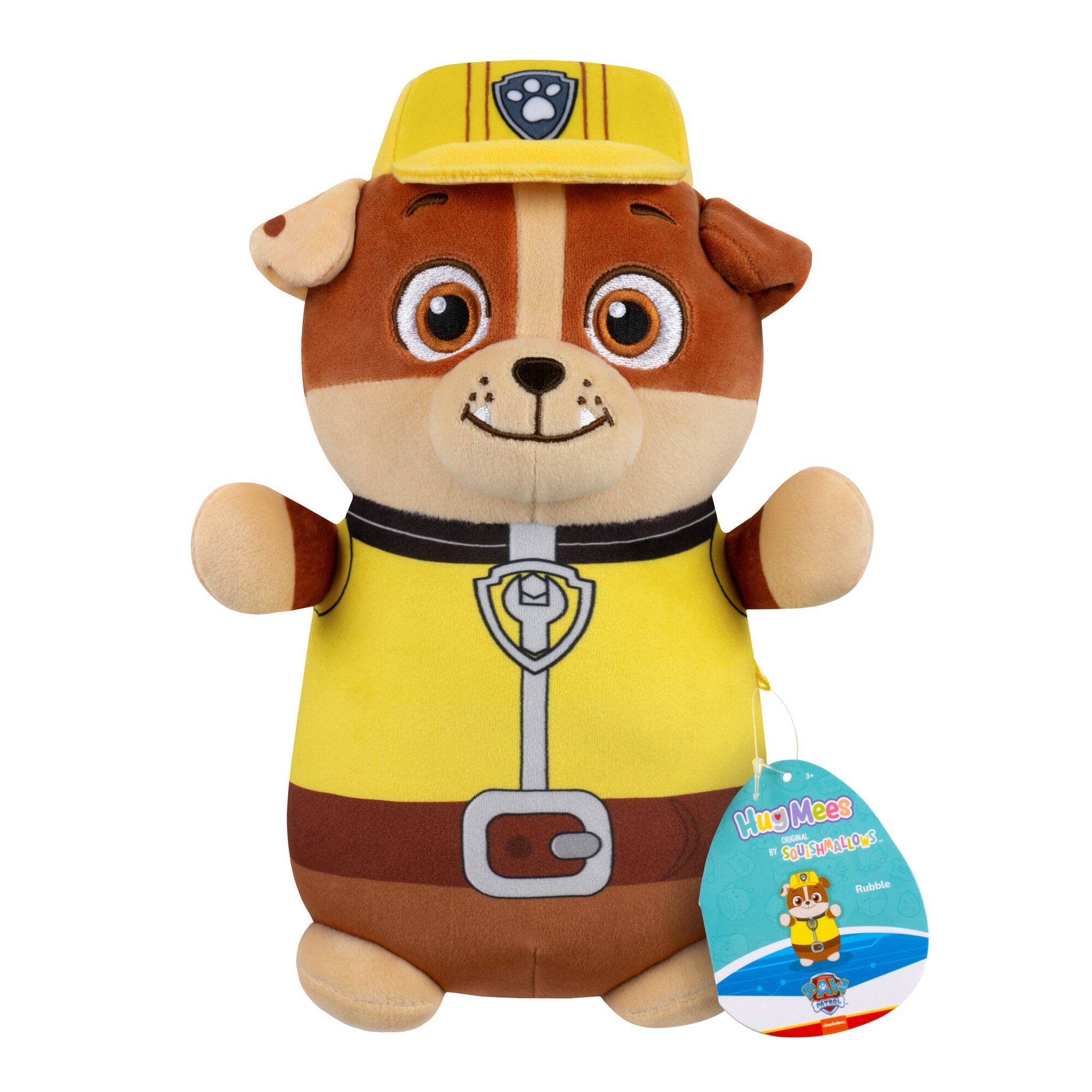 Squishmallows PAW Patrol 10 Inch HugMees Plush - Rubble