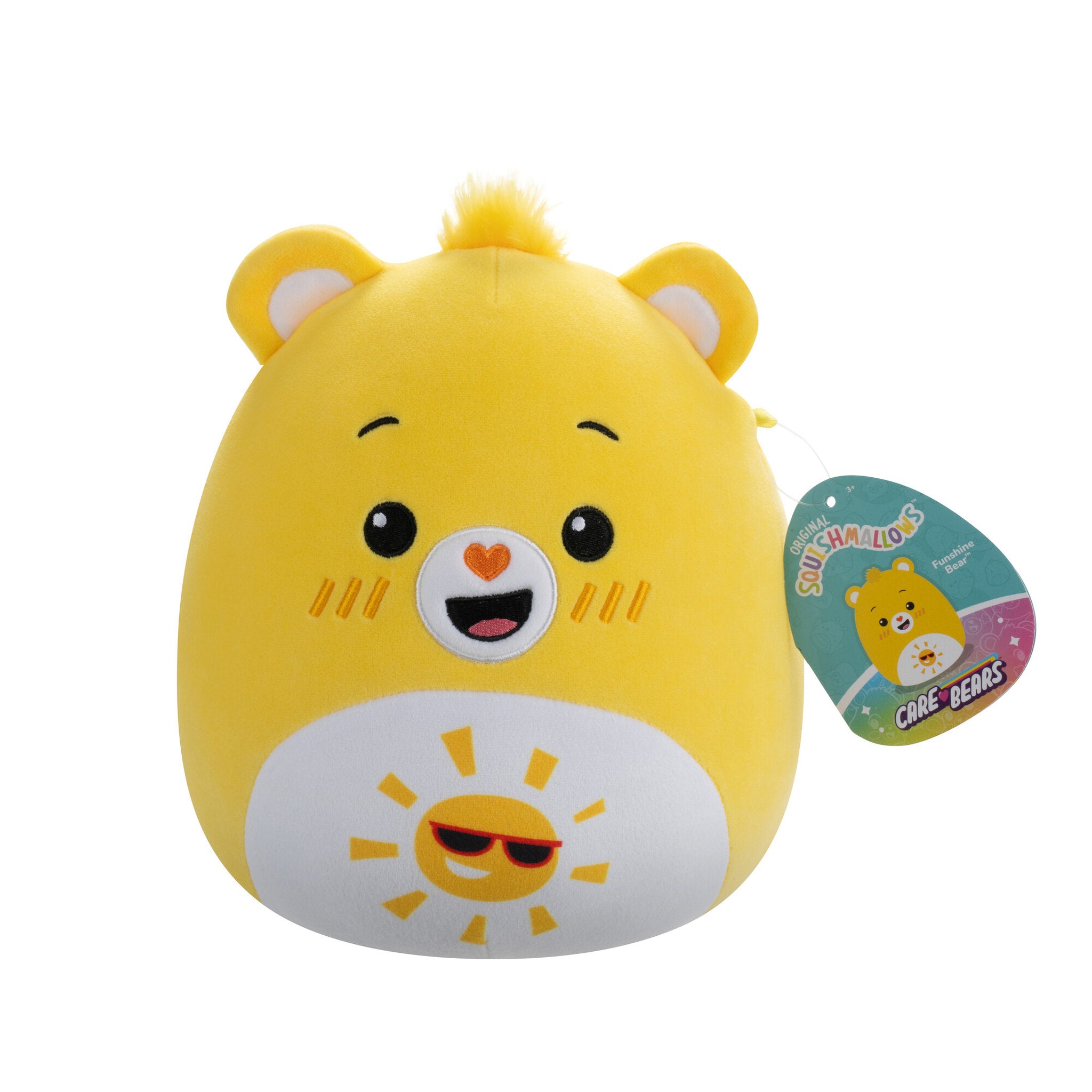 Squishmallows Original 8 Inch Care Bears - Funshine Bear - Toyworld NZ