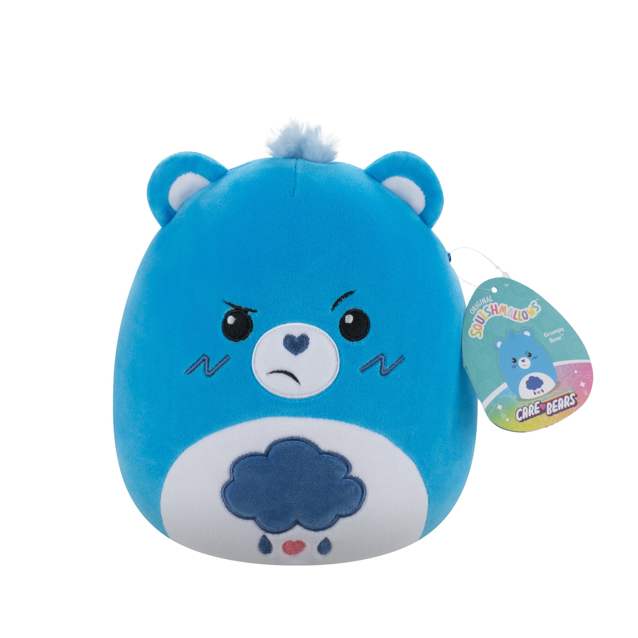 Squishmallows Original 8 Inch Care Bears - Grumpy Bear - Toyworld NZ