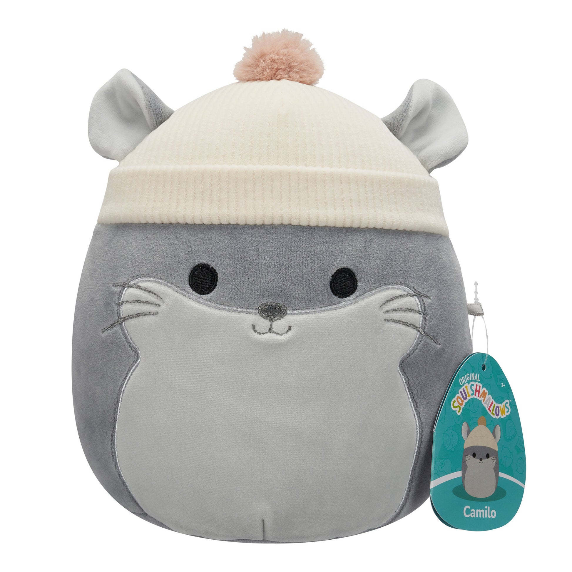 Squishmallows Original 7.5 Inch S27 Plush - Camilo Grey Chinchilla